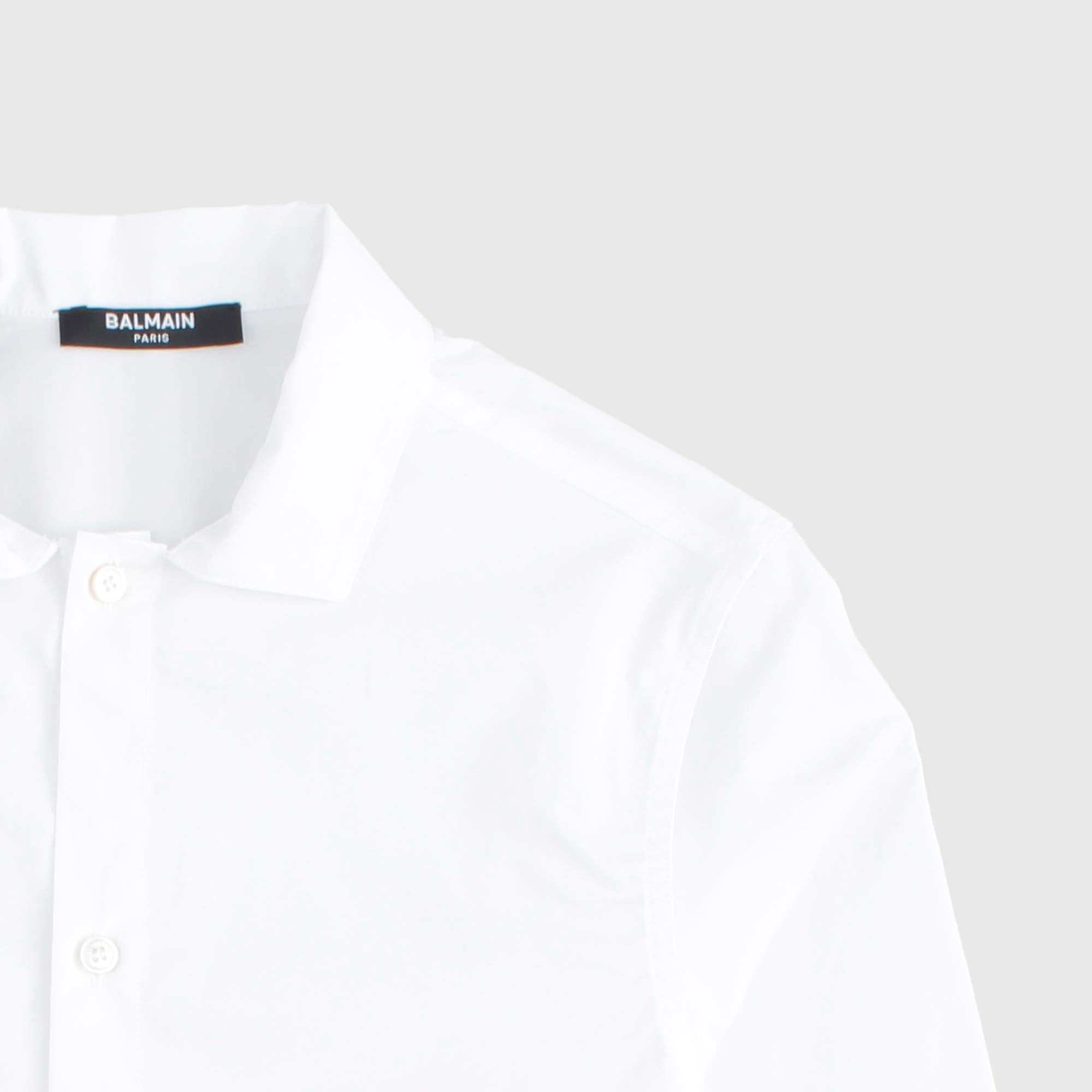 Camicia Bianca Firmata BALMAIN - annameglio.com abbigliamento moda