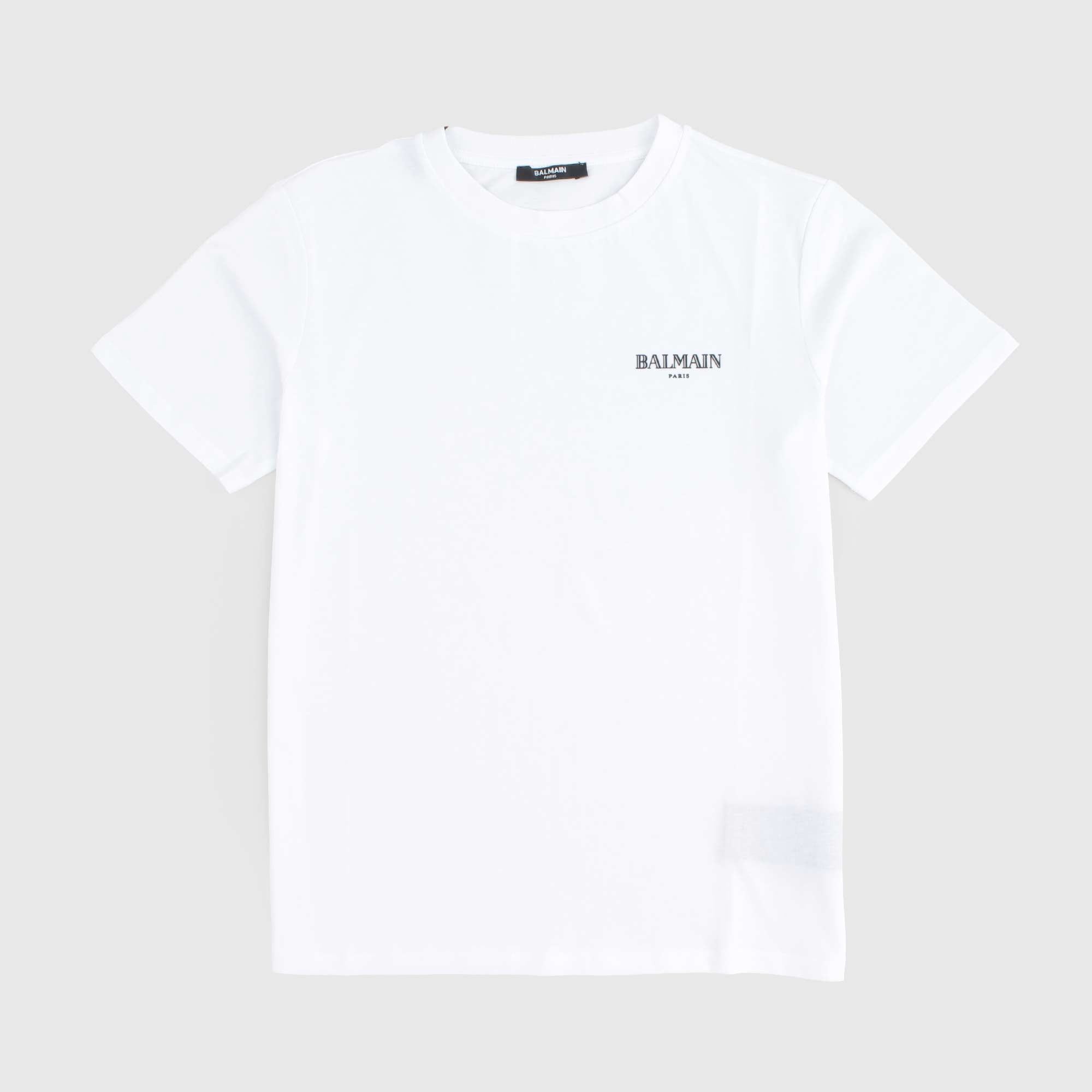 T-shirt Bianca Con Logo Firmata BALMAIN - annameglio.com abbigliamento moda