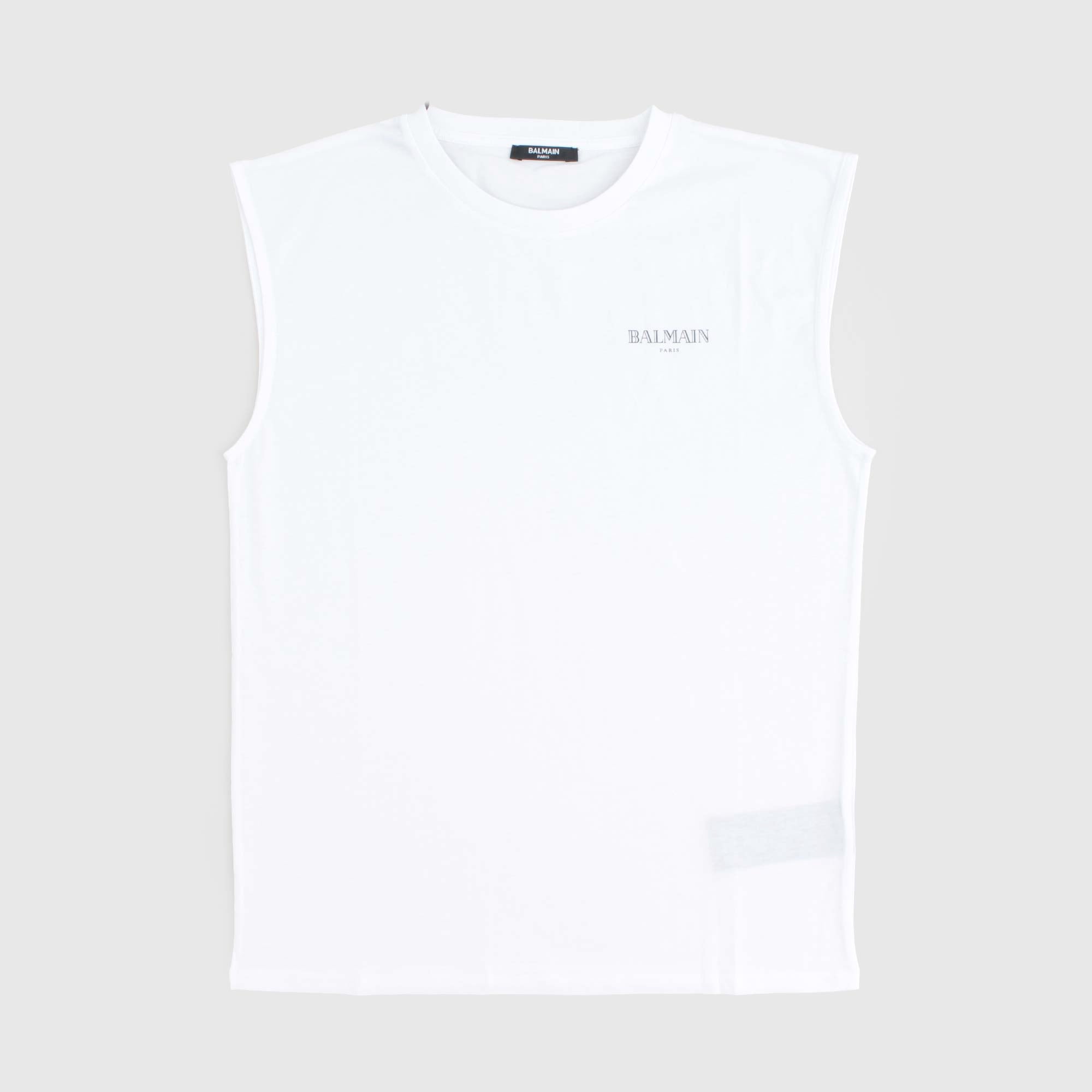 Canottiera Bianca Firmata BALMAIN - annameglio.com abbigliamento moda