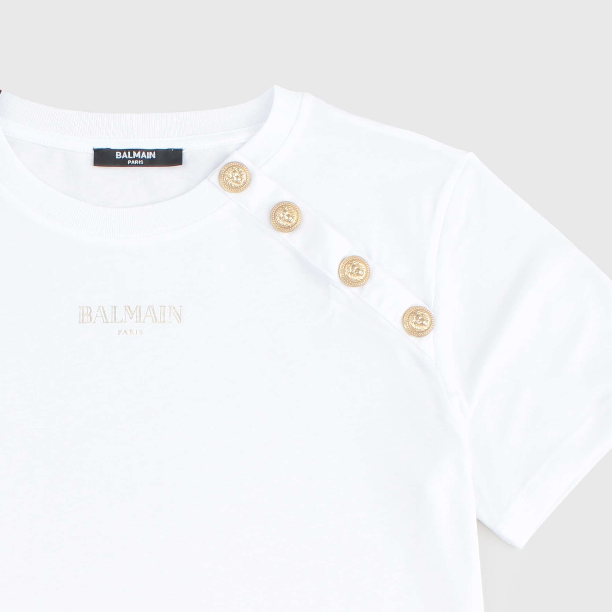 T-shirt Bianca Teen Firmata BALMAIN - annameglio.com abbigliamento moda