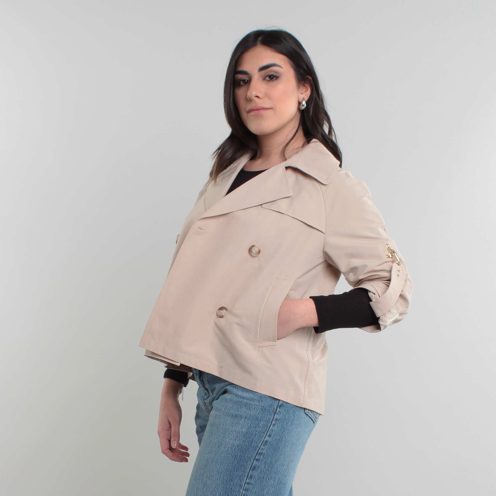 Trench Corto Beige Firmato FAY JUNIOR - annameglio.com abbigliamento moda
