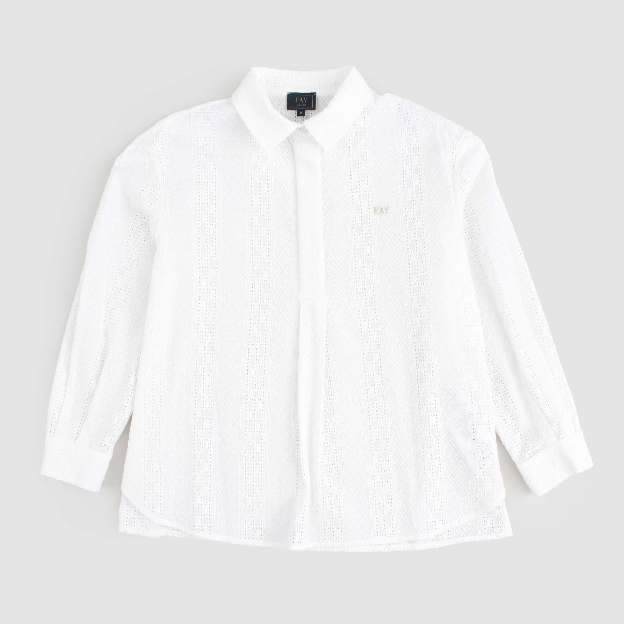 Camicia Bianca Firmata FAY JUNIOR - annameglio.com abbigliamento moda
