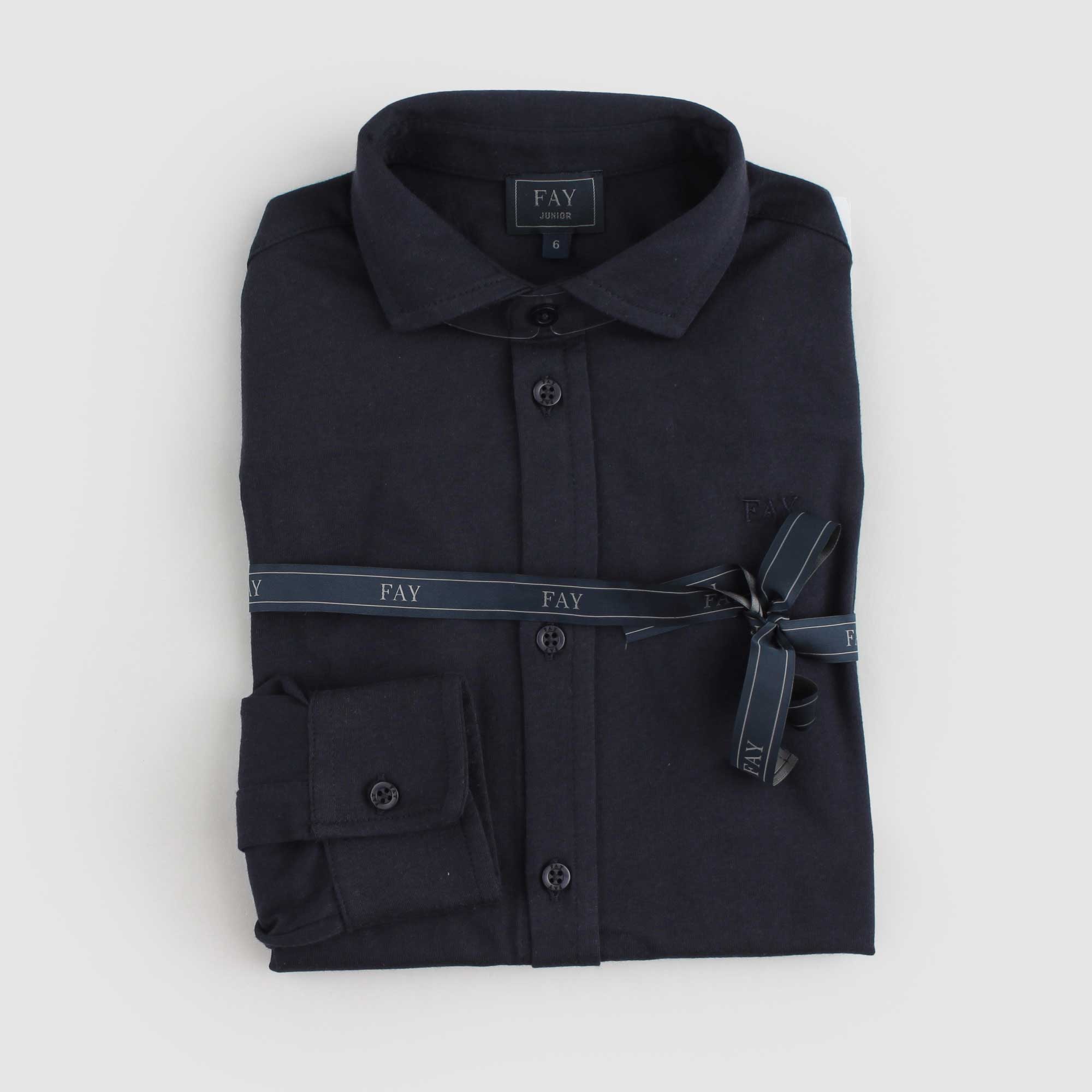 Camicia Nera Firmata FAY JUNIOR - annameglio.com abbigliamento moda