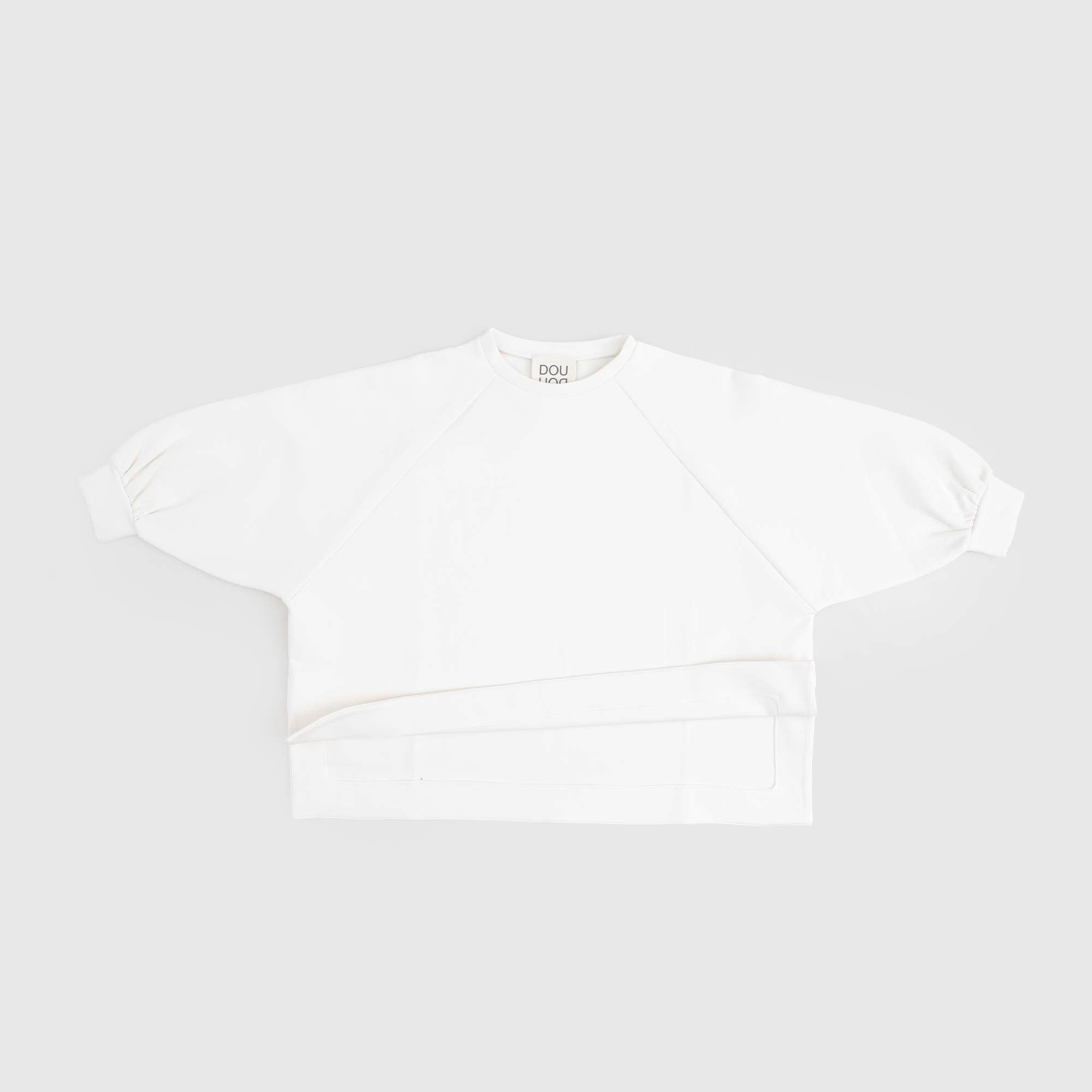 Felpa Color Latte Firmata Douuod - annameglio.com abbigliamento moda