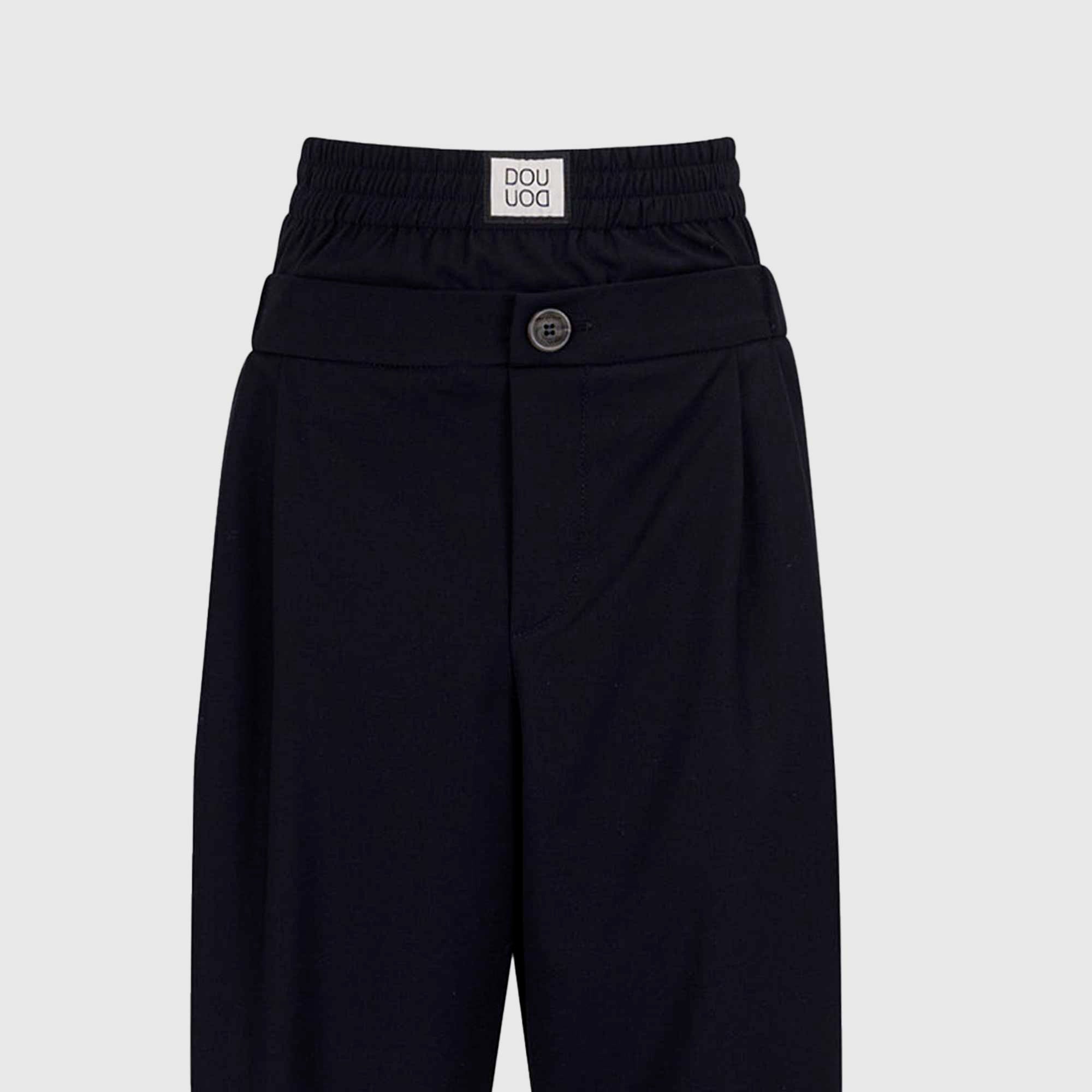 Pantalone Blu Firmato DOUUOD - annameglio.com abbigliamento moda