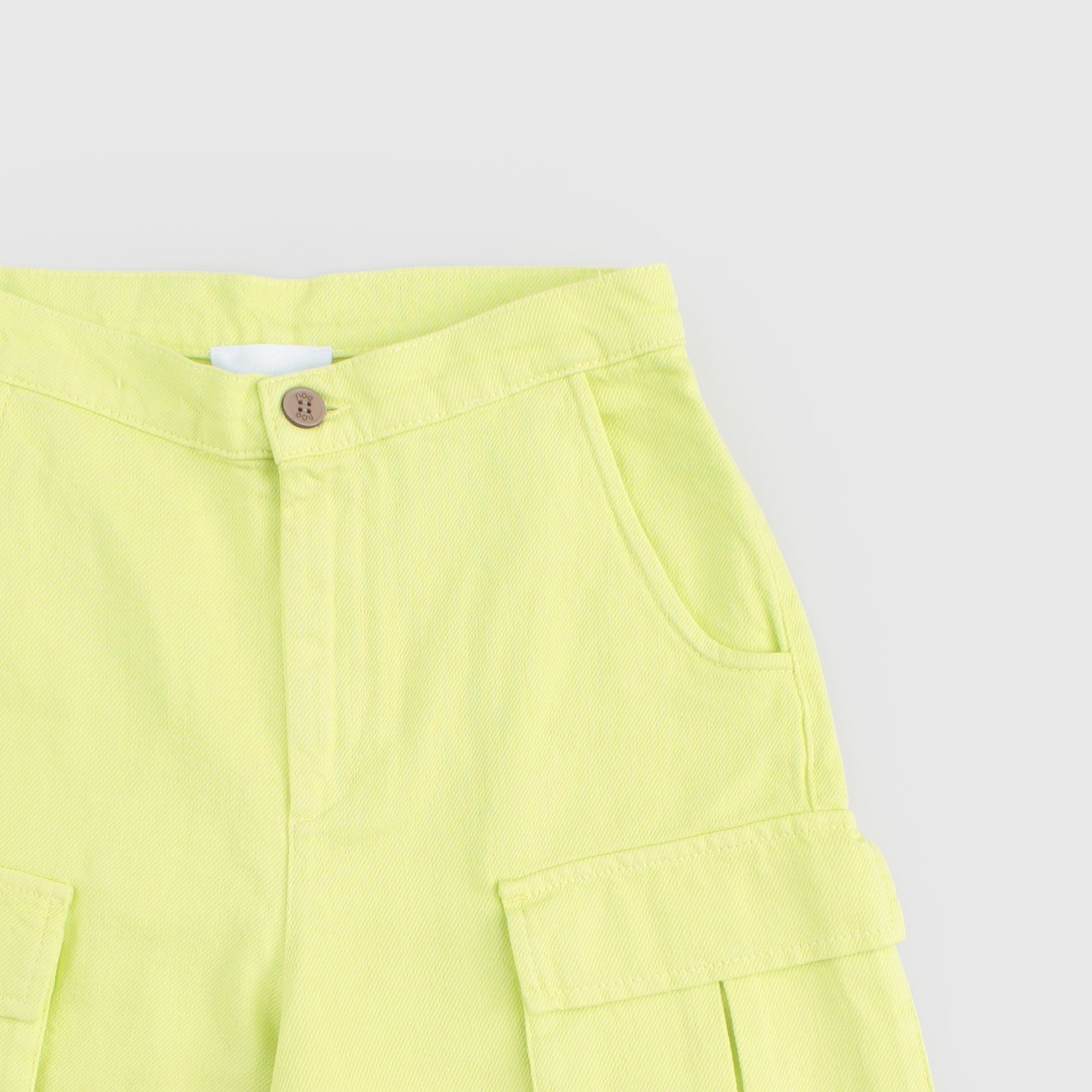 Bermuda Giallo Fluo Firmato DOUUOD - annameglio.com abbigliamento moda