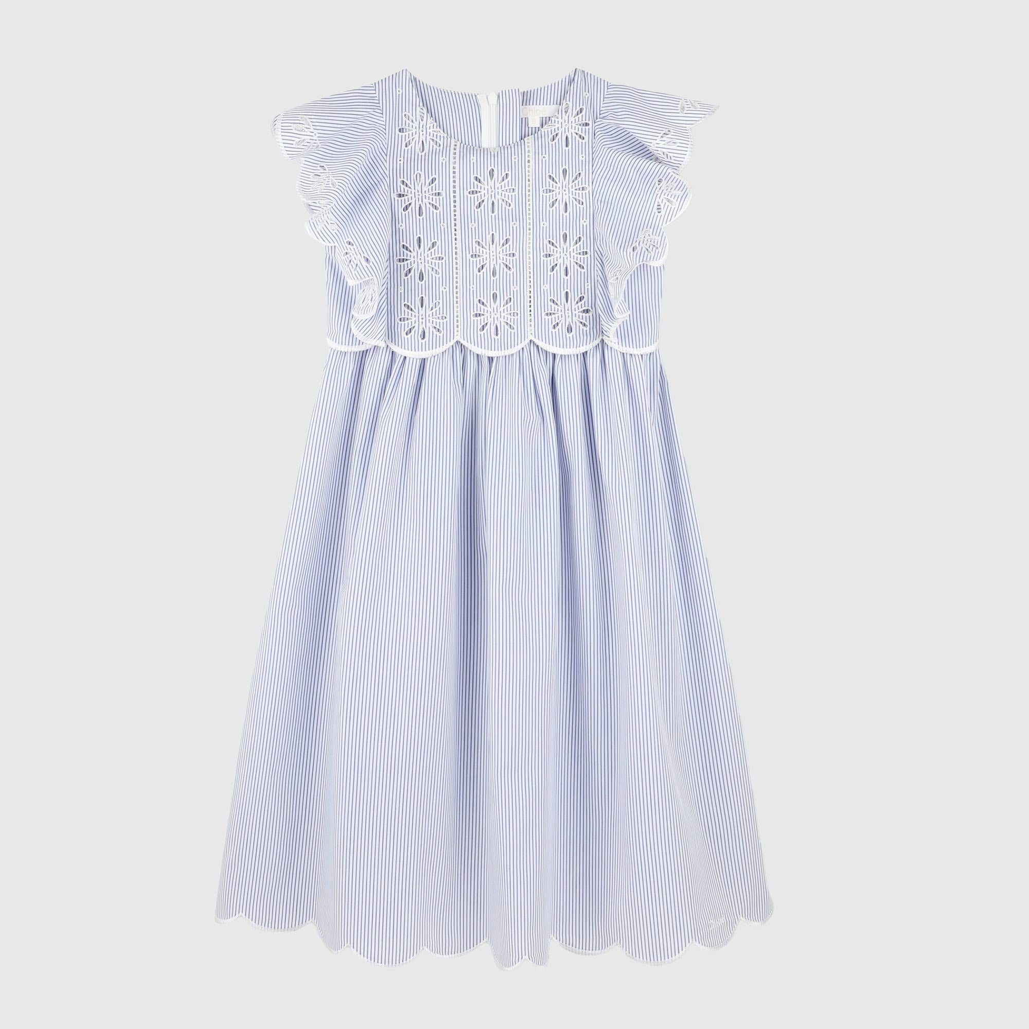 Abito A Righe Bianco E Celeste Firmato CHLOÉ - annameglio.com abbigliamento moda