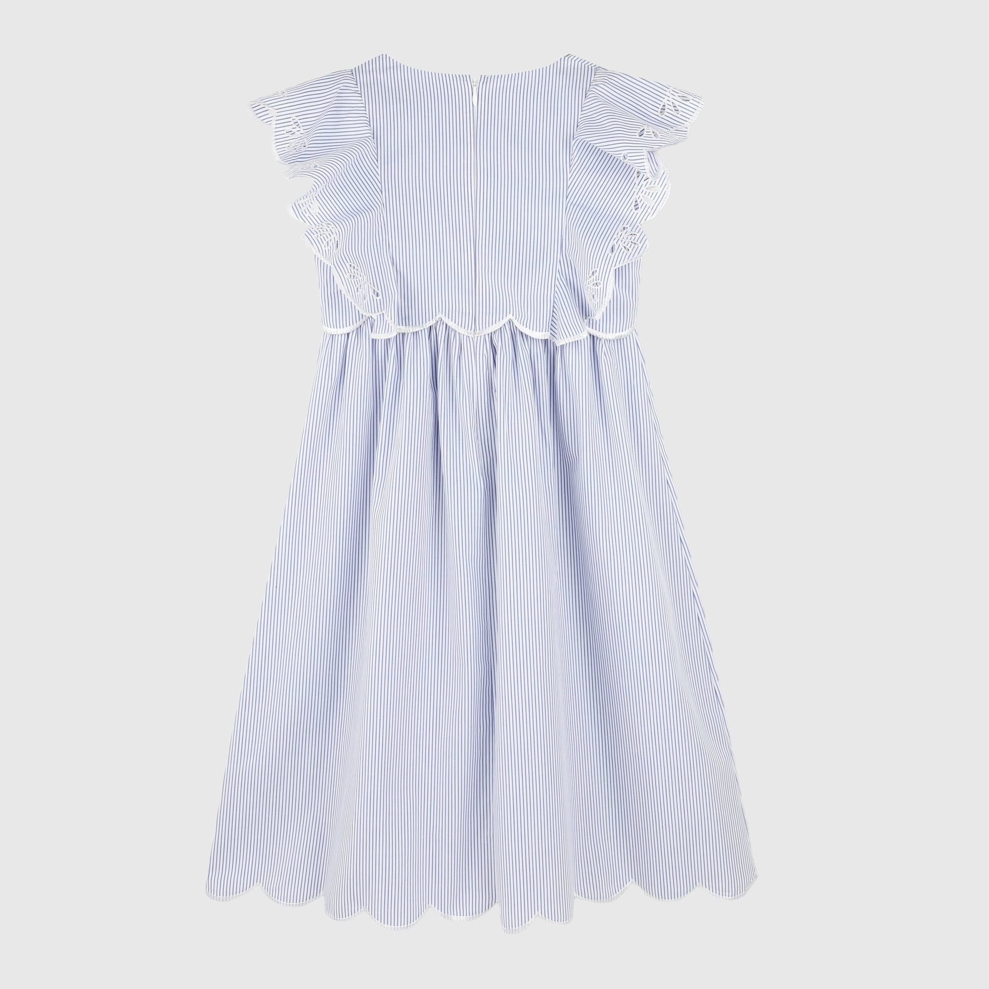 Abito A Righe Bianco E Celeste Firmato CHLOÉ - annameglio.com abbigliamento moda