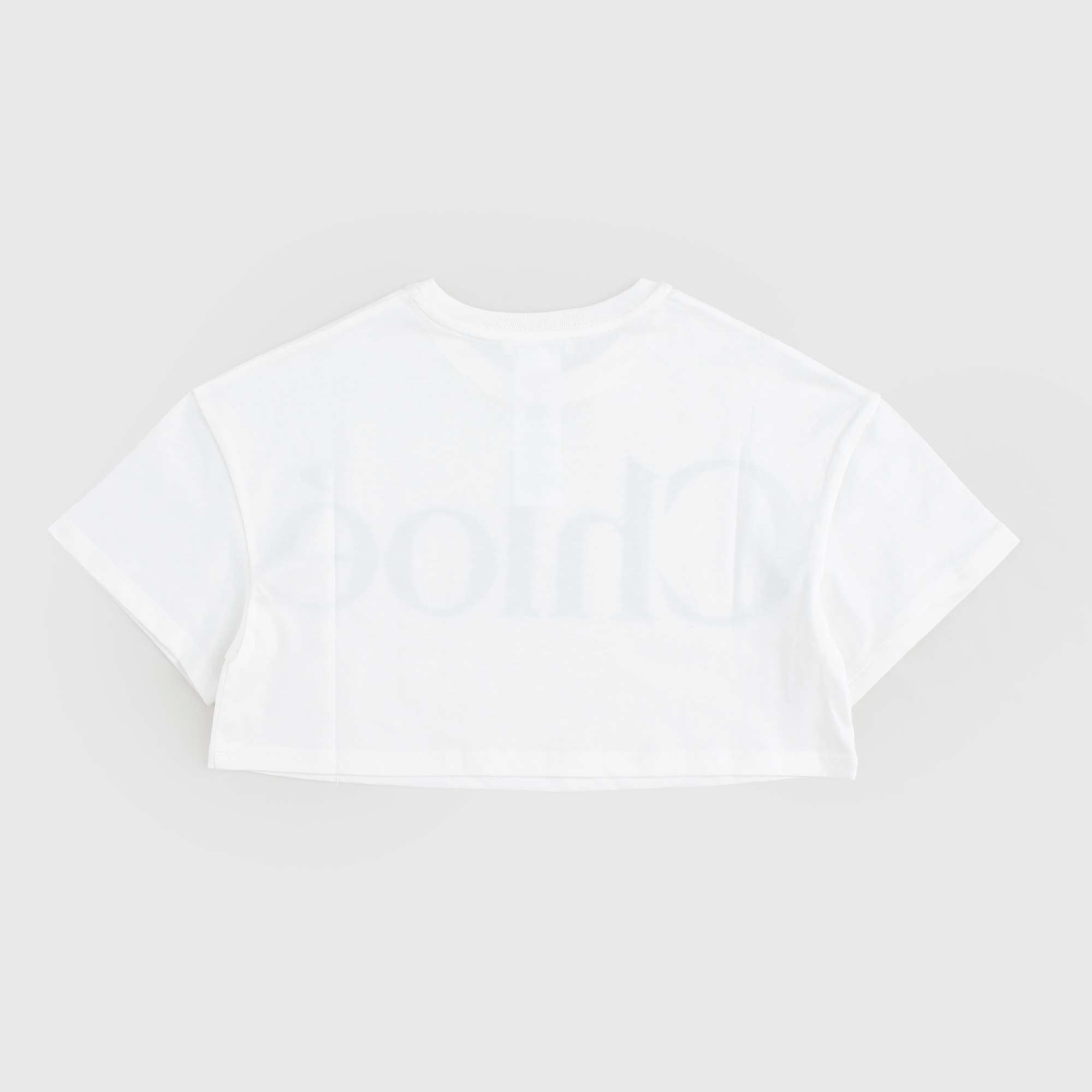 T-shirt Bianca Con Logo Blu Firmata CHLOE - annameglio.com abbigliamento moda