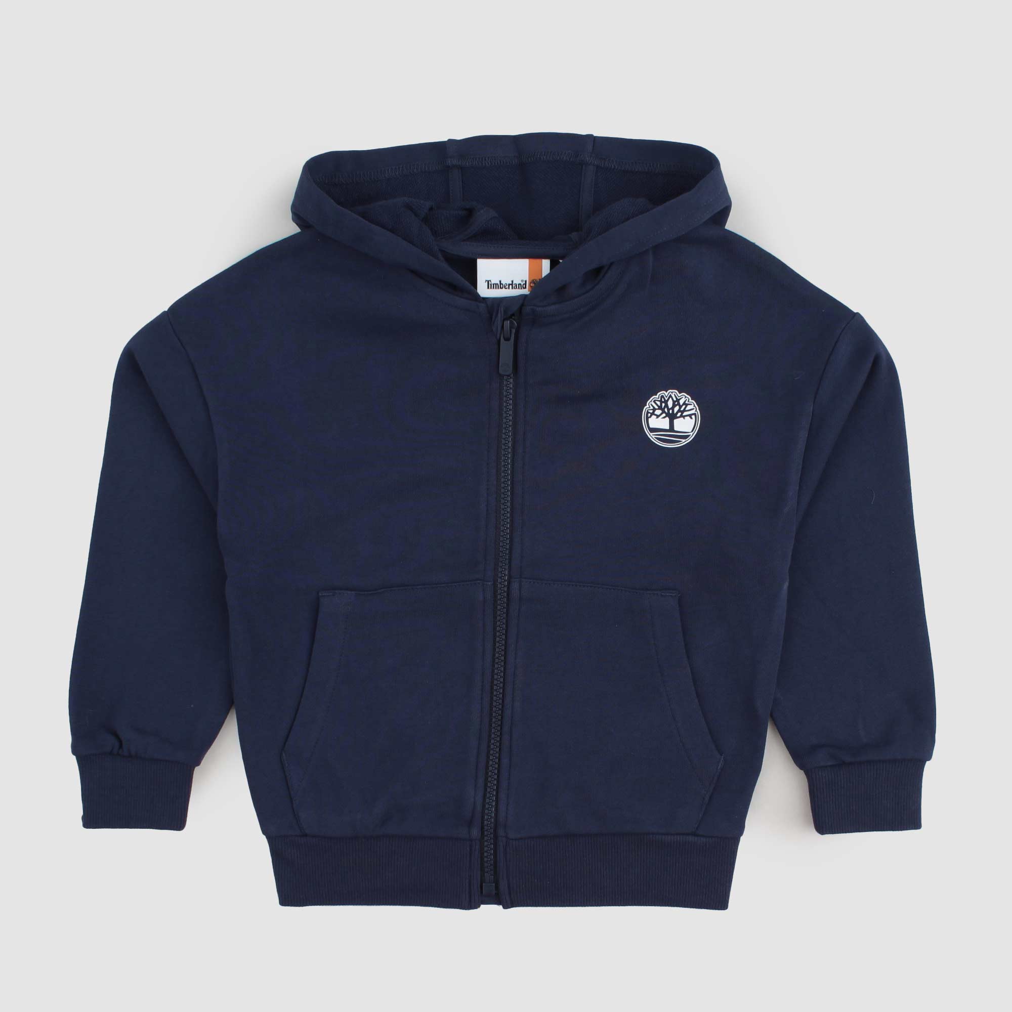 Felpa Blu Con Logo Bianco Firmata TIMBERLAND - annameglio.com abbigliamento moda