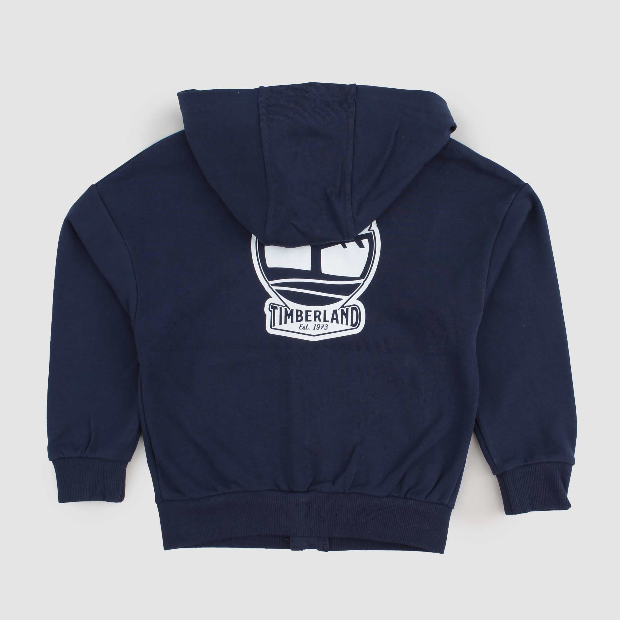 Felpa Blu Con Logo Bianco Firmata TIMBERLAND - annameglio.com abbigliamento moda