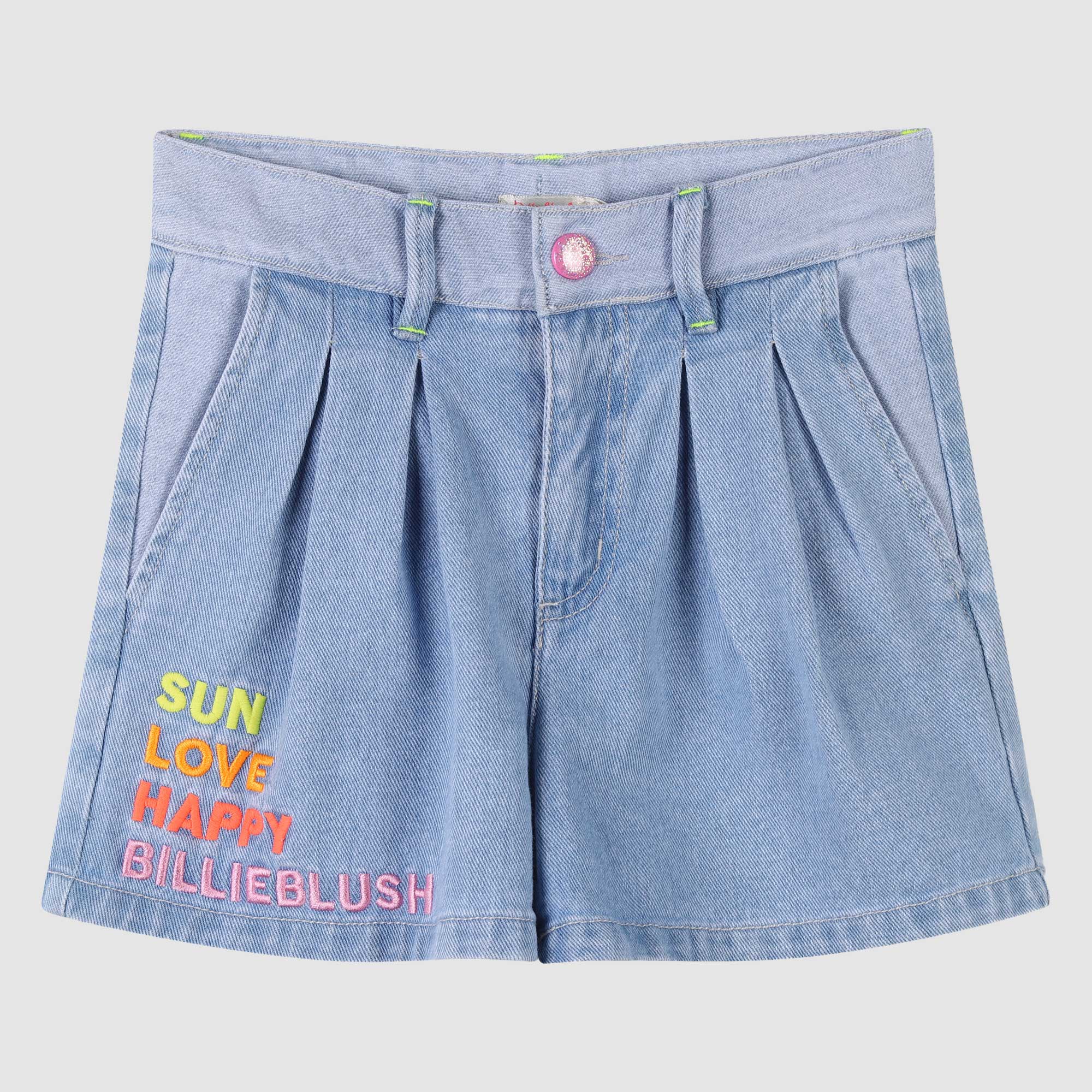 Shorts In Jeans Regolabili Firmati BILLIEBLUSH - annameglio.com abbigliamento moda