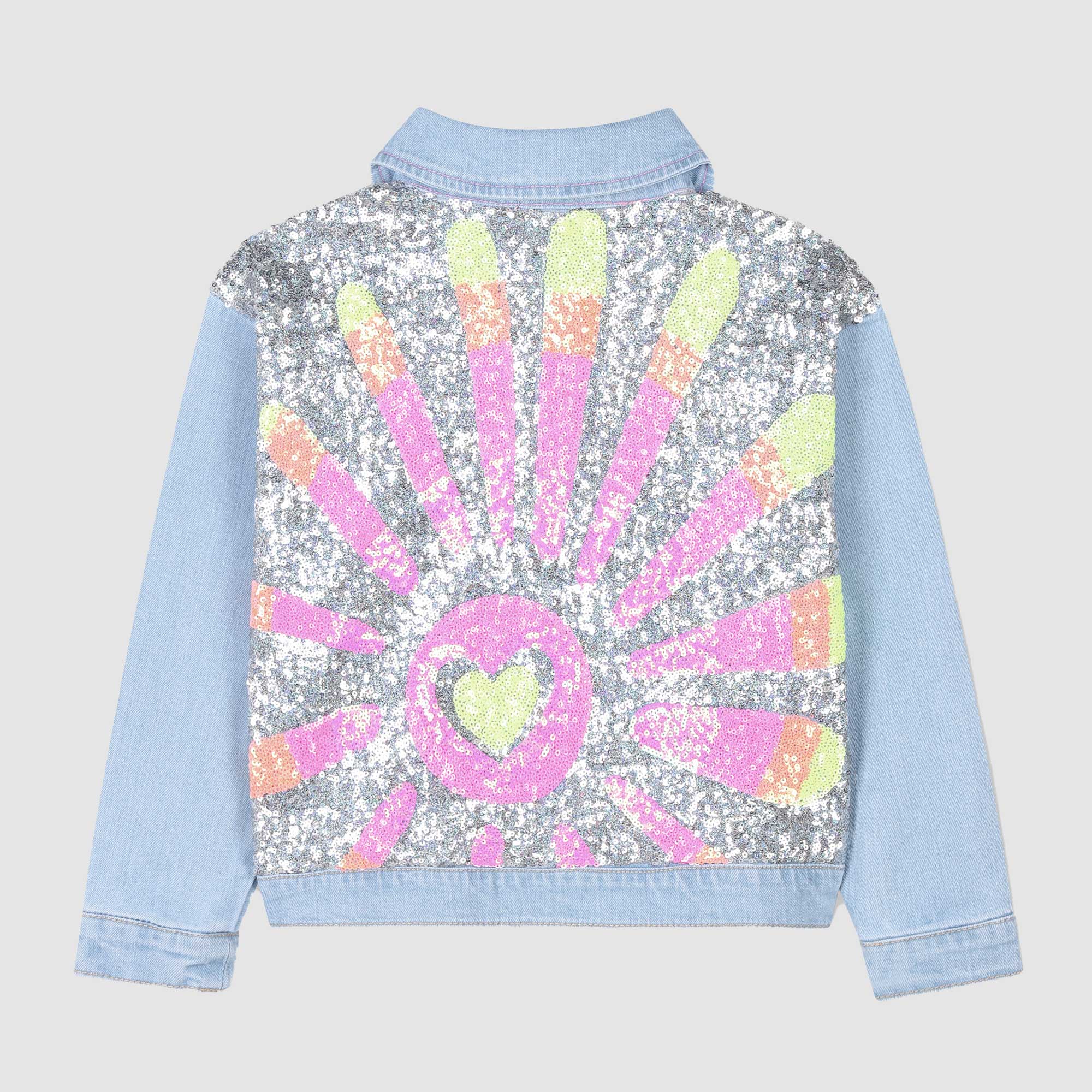 Giacca In Denim Con Paillettes Firmata BILLIEBLUSH - annameglio.com abbigliamento moda