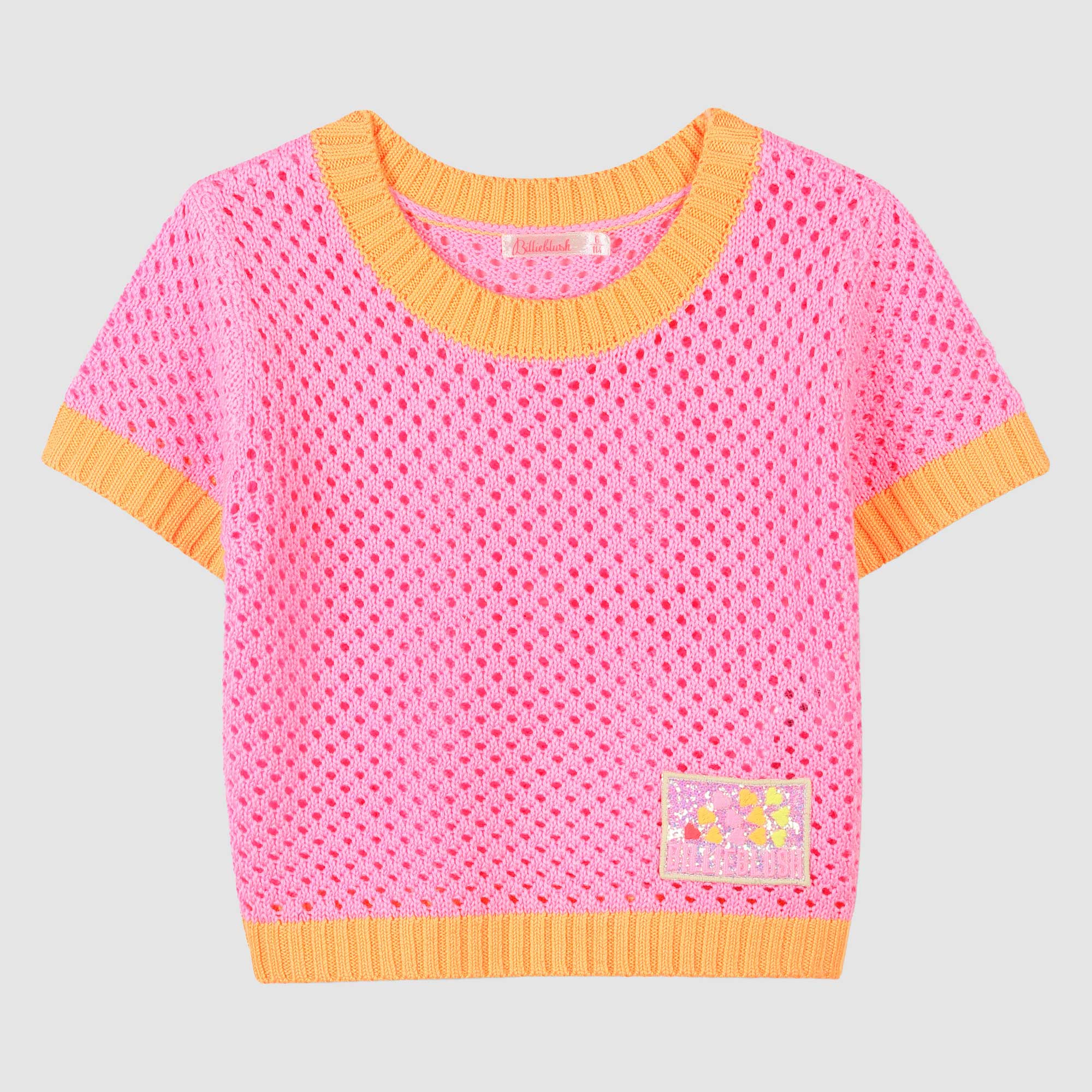 T-shirt In Maglia Bicolore Firmata BILLIEBLUSH - annameglio.com abbigliamento moda