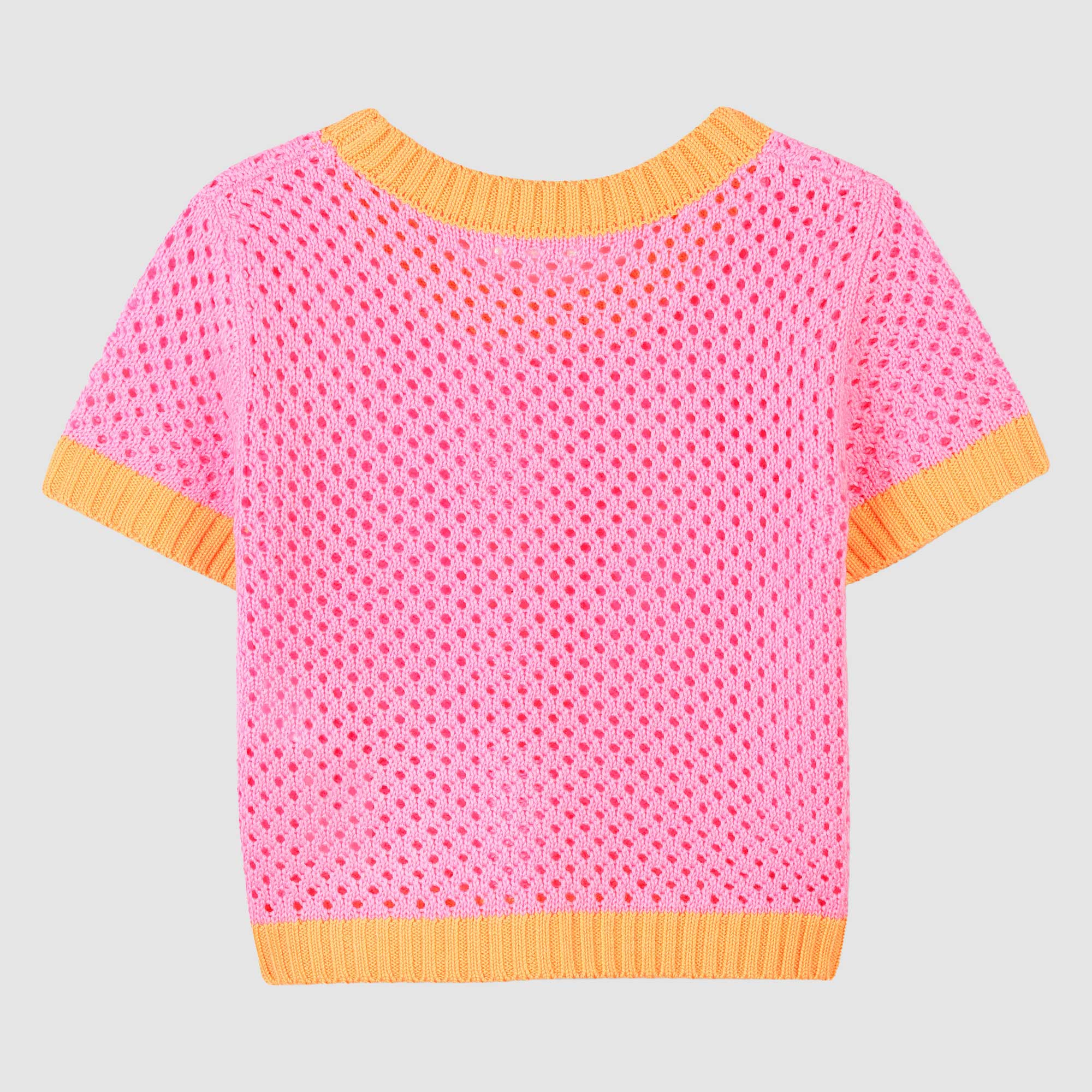 T-shirt In Maglia Bicolore Firmata BILLIEBLUSH - annameglio.com abbigliamento moda