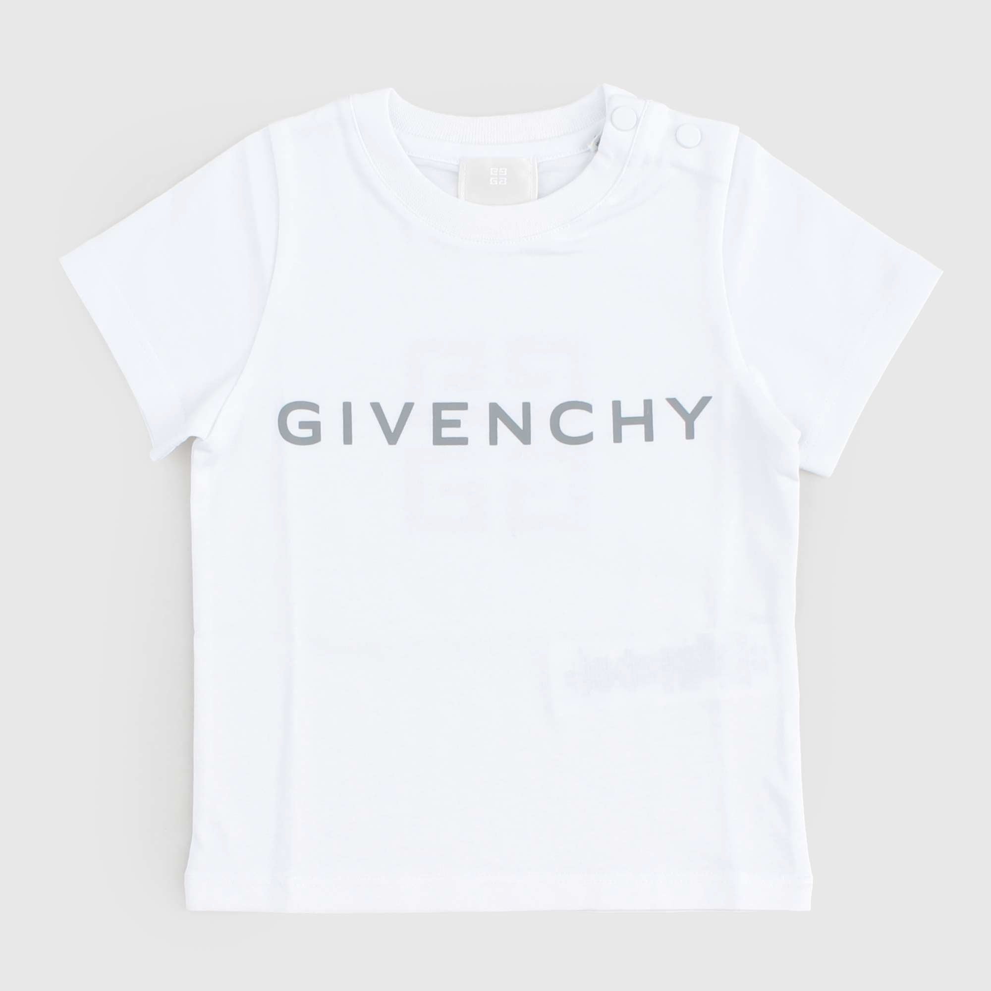 T-shirt Bianca Con Stampa Firmata GIVENCHY - annameglio.com abbigliamento moda