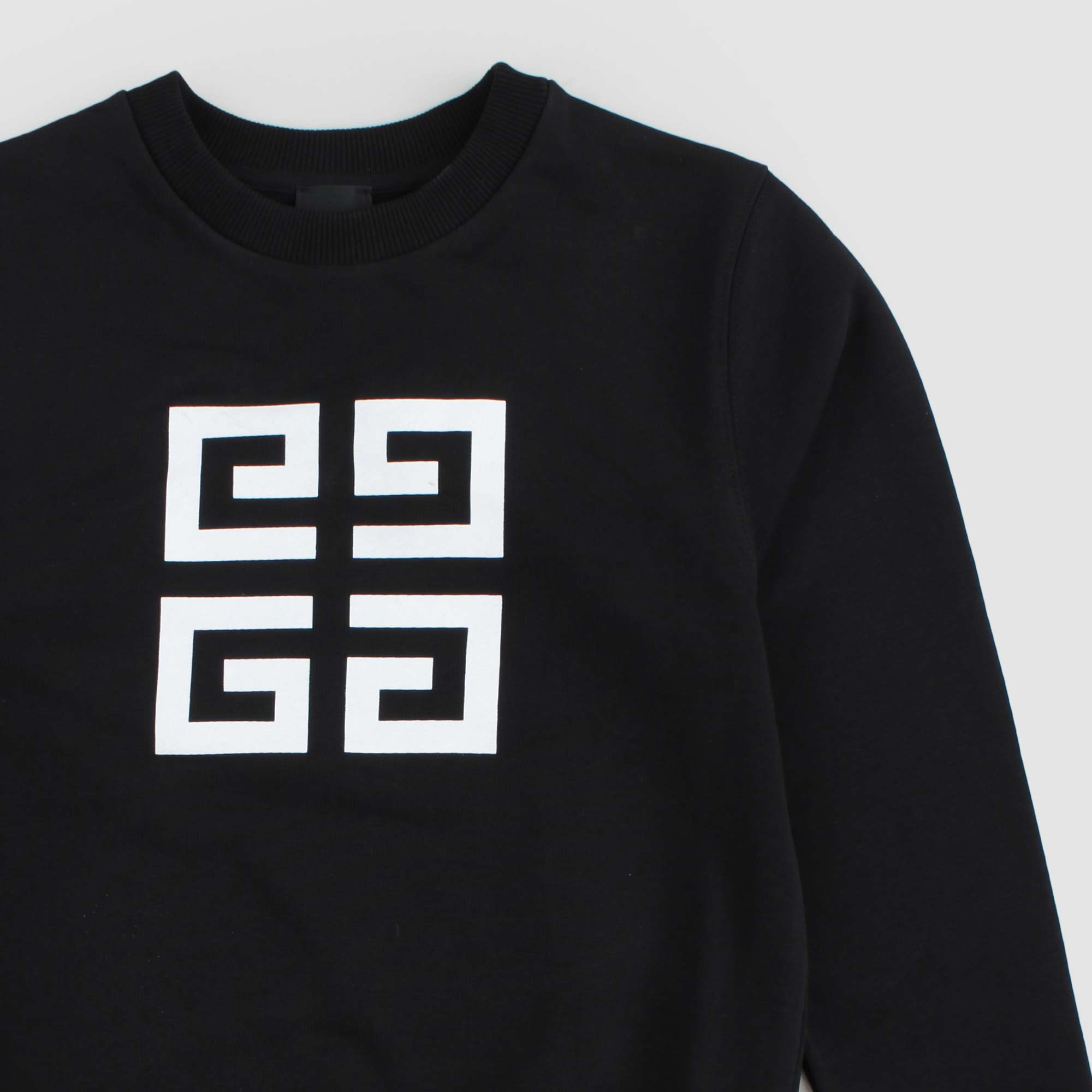 Felpa Nera Con Motivo Firmata GIVENCHY - annameglio.com abbigliamento moda