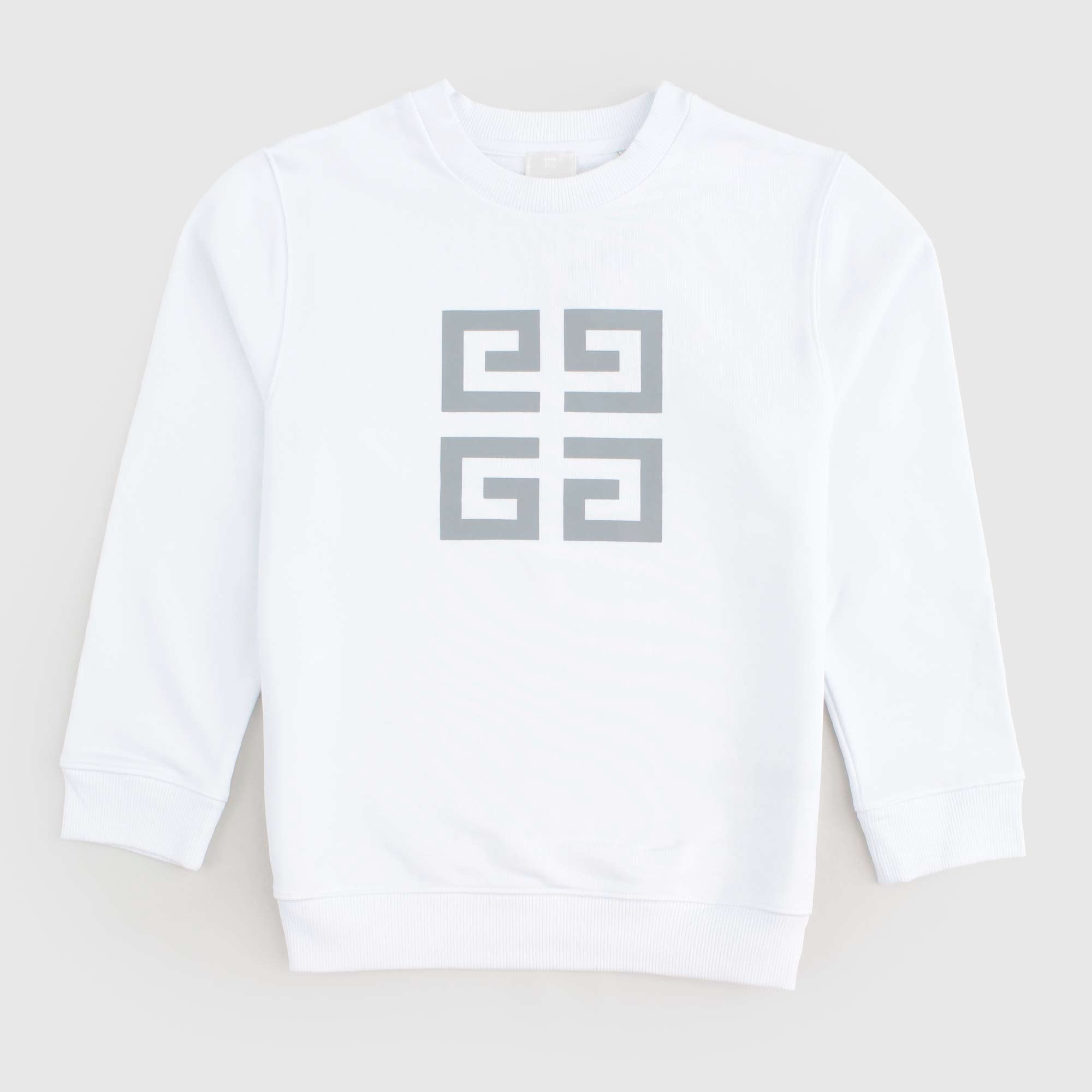 Felpa Bianca Con Motivo Firmata GIVENCHY - annameglio.com abbigliamento moda