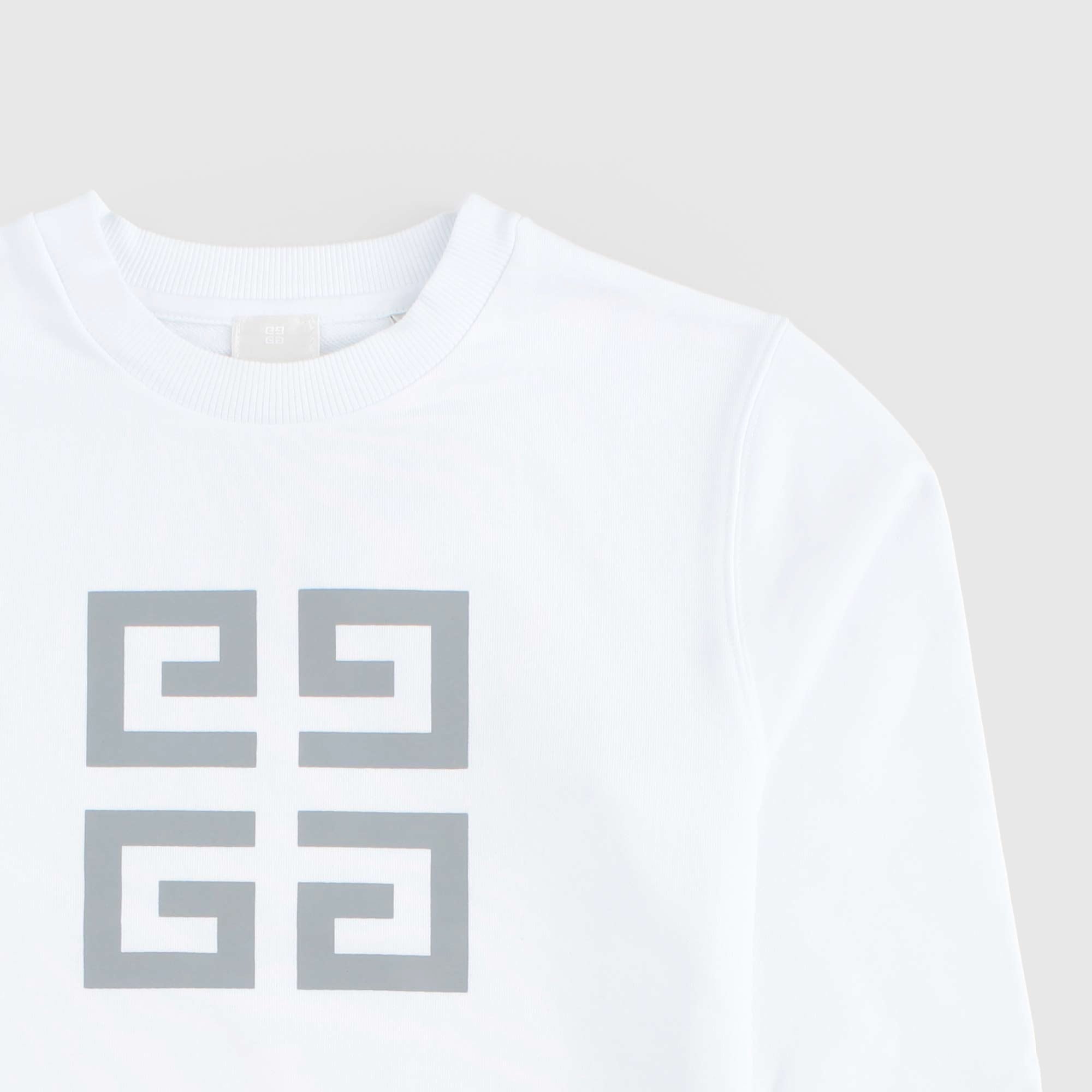 Felpa Bianca Con Motivo Firmata GIVENCHY - annameglio.com abbigliamento moda