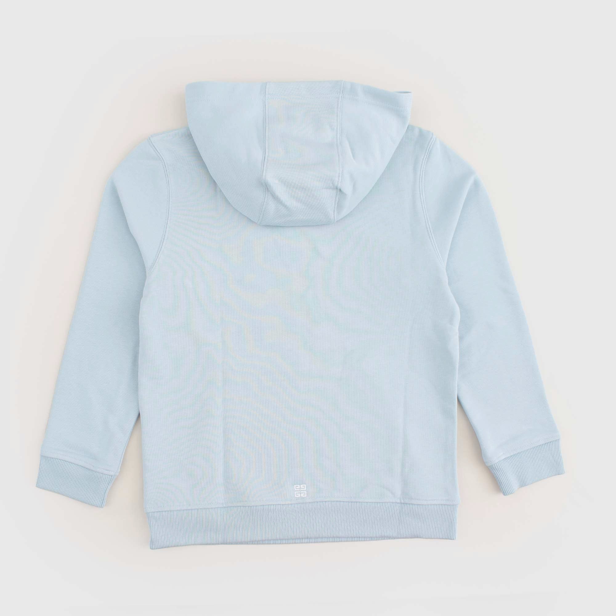 Felpa Celeste Con Cappuccio Firmata GIVENCHY - annameglio.com abbigliamento moda