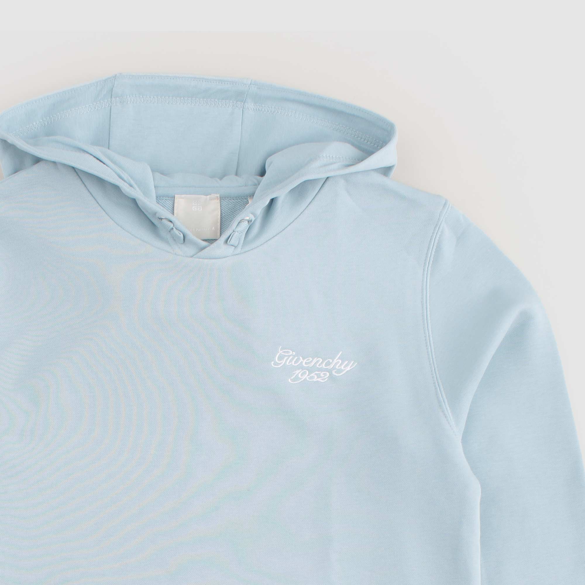 Felpa Celeste Con Cappuccio Firmata GIVENCHY - annameglio.com abbigliamento moda