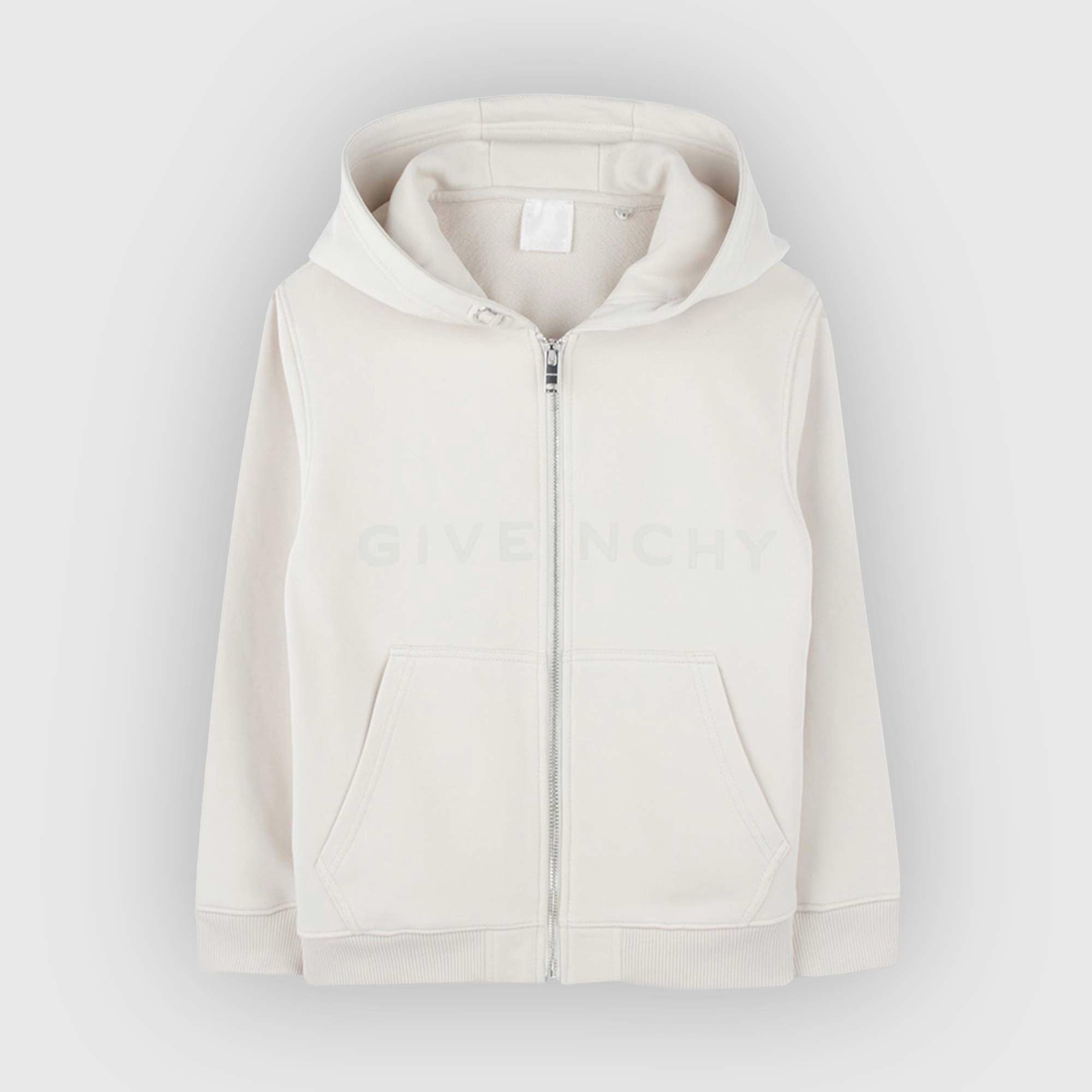 Felpa Zip-Up Beige Firmata GIVENCHY - annameglio.com abbigliamento moda