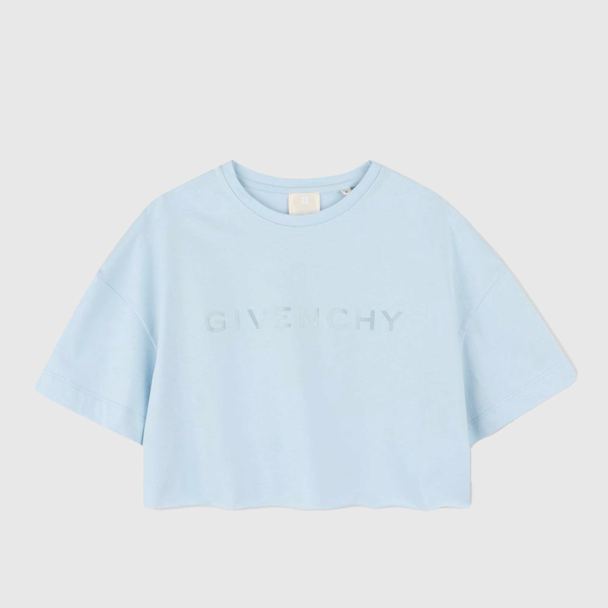 T-shirt Celeste Firmata GIVENCHY - annameglio.com abbigliamento moda