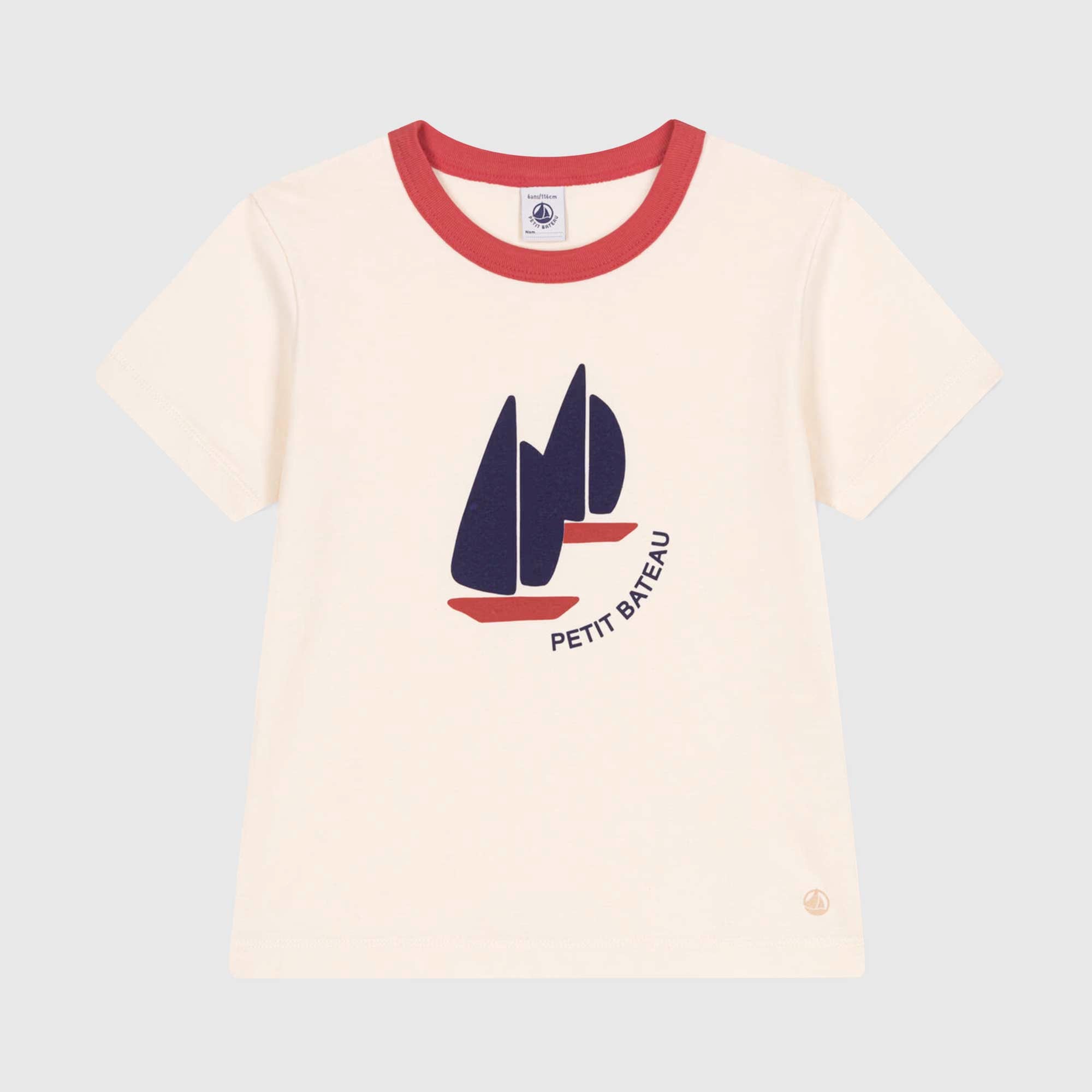 T-shirt Beige Firmata PETIT BATEAU - annameglio.com abbigliamento moda
