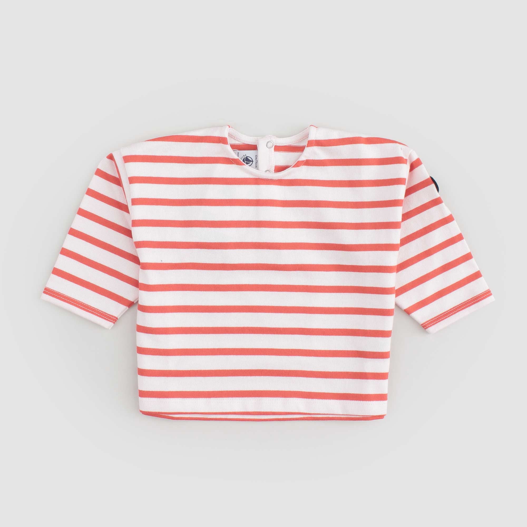 Maglia Bianca E Arancione Firmata PETIT BATEAU - annameglio.com abbigliamento moda