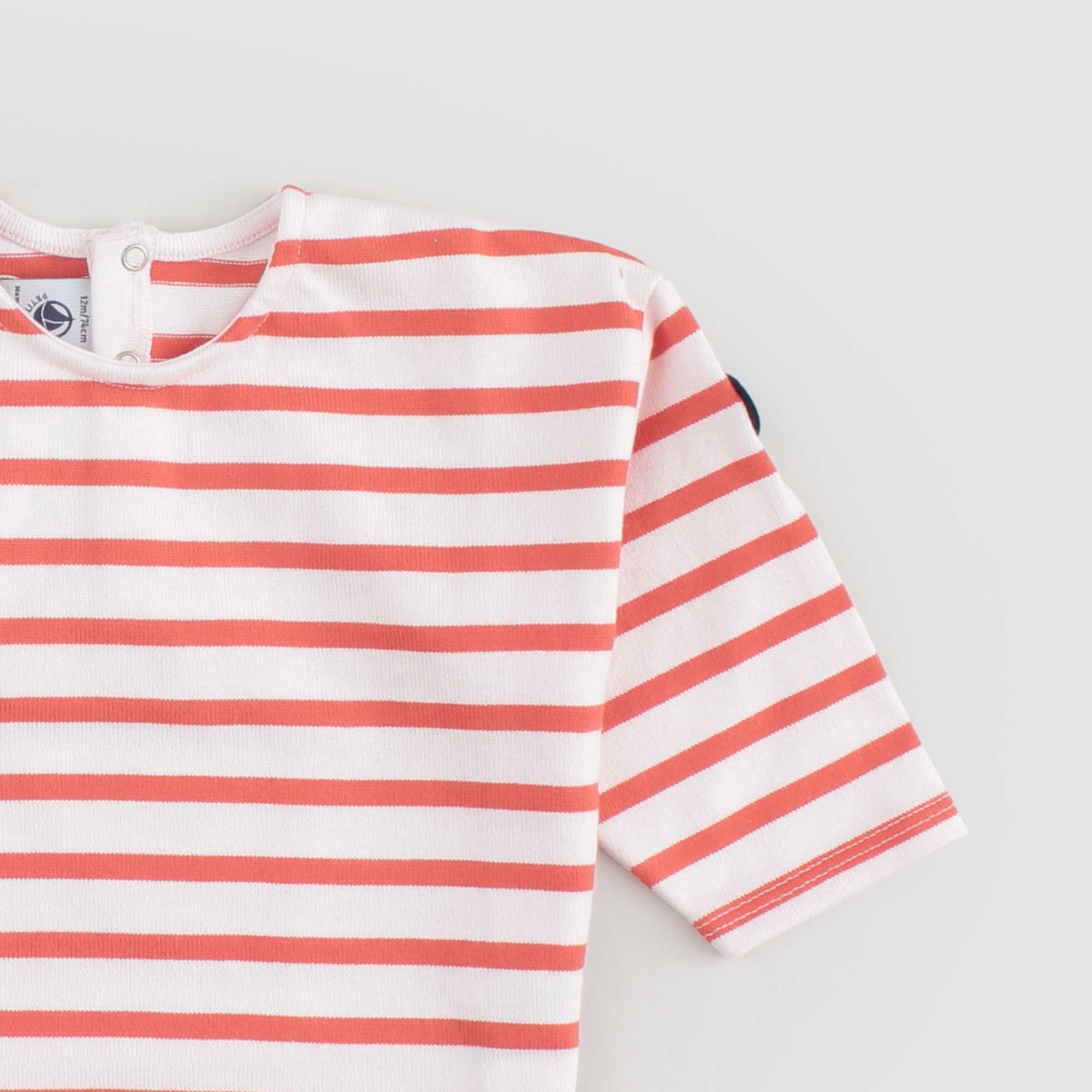 Maglia Bianca E Arancione Firmata PETIT BATEAU - annameglio.com abbigliamento moda