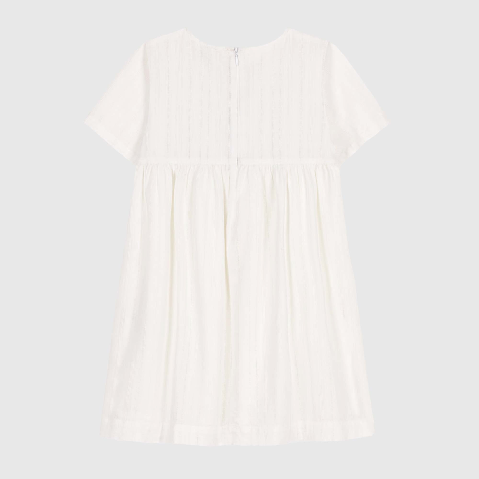 Abito Bianco Ricamato Firmato PETIT BATEAU - annameglio.com abbigliamento moda