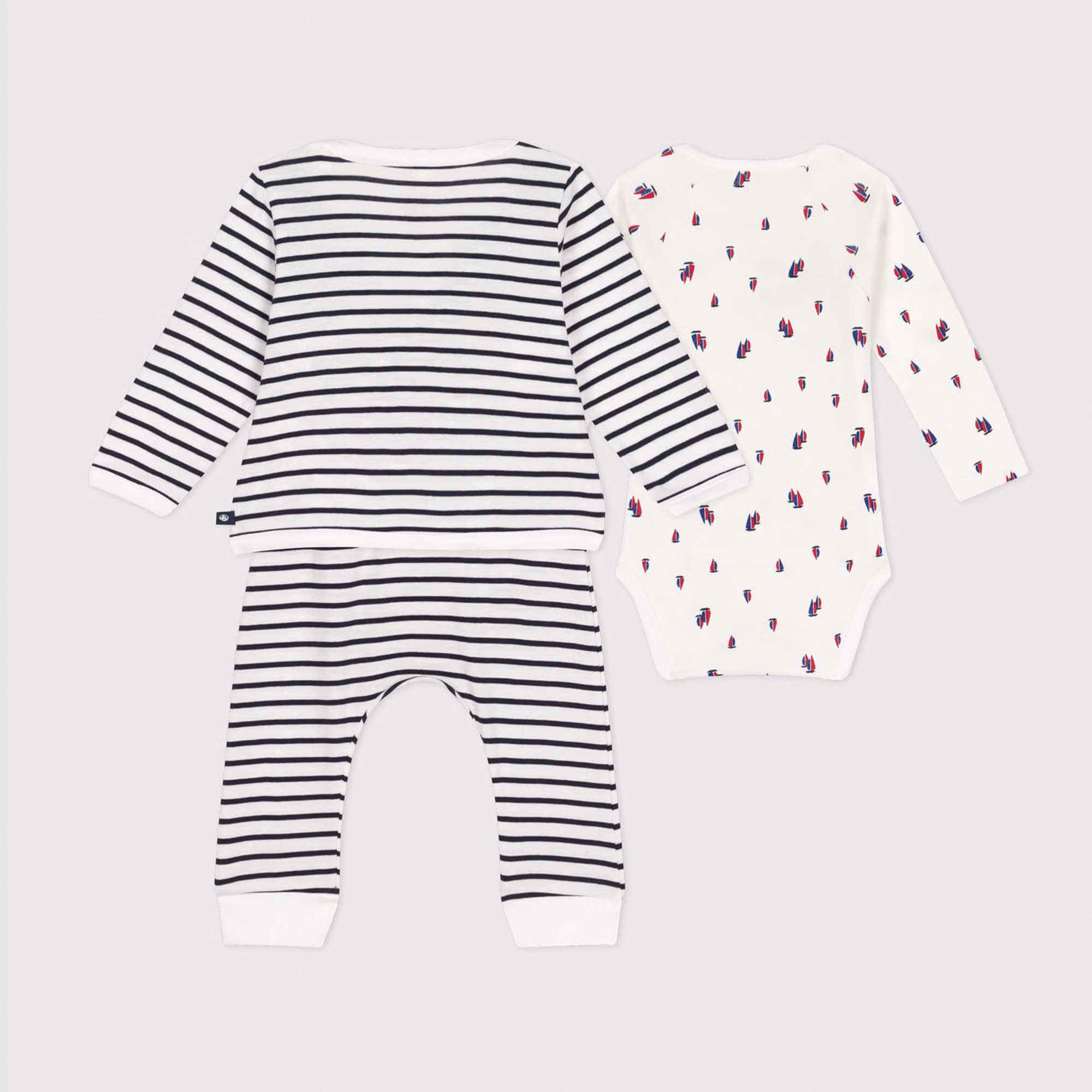 Completo Bianco e Blu Firmato PETIT BATEAU - annameglio.com abbigliamento moda