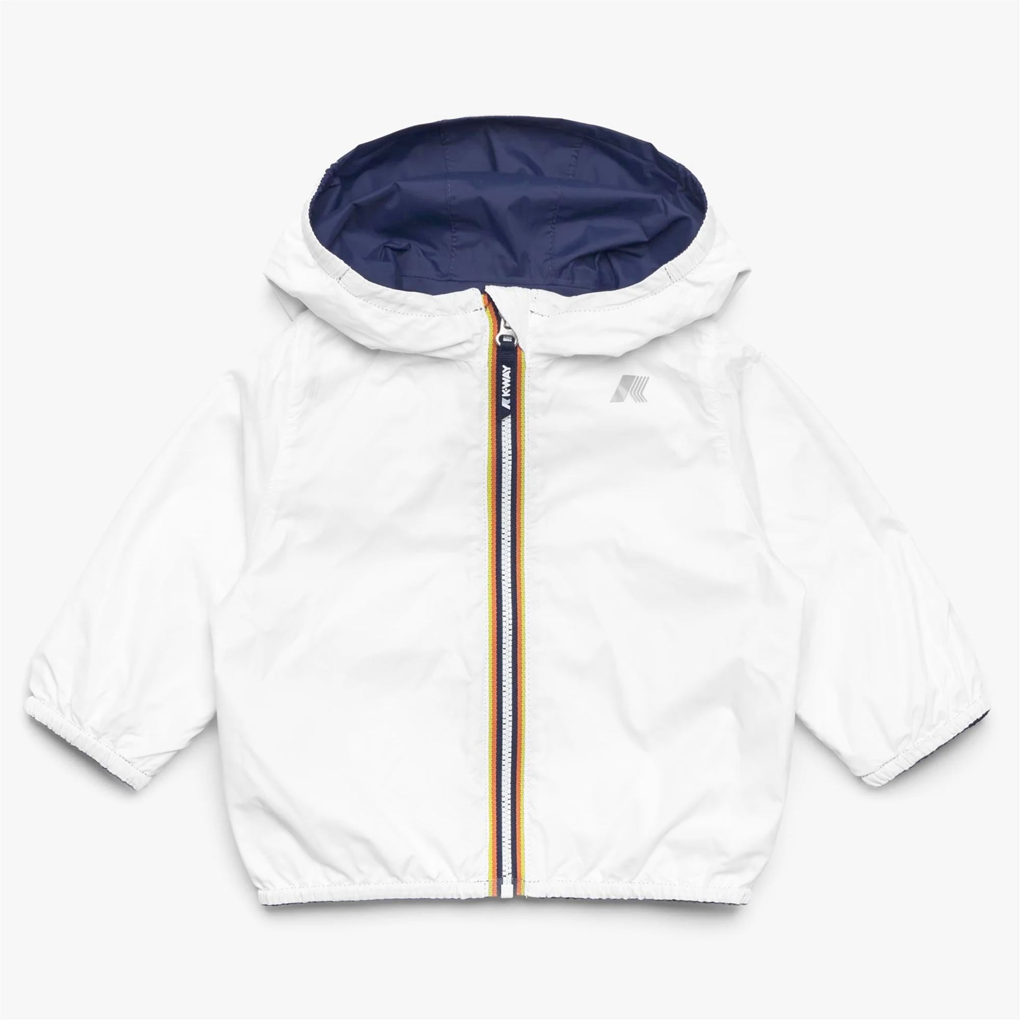 Giacca E. Jake Plus.2 Blu E Bianco Firmata K-WAY - annameglio.com abbigliamento moda