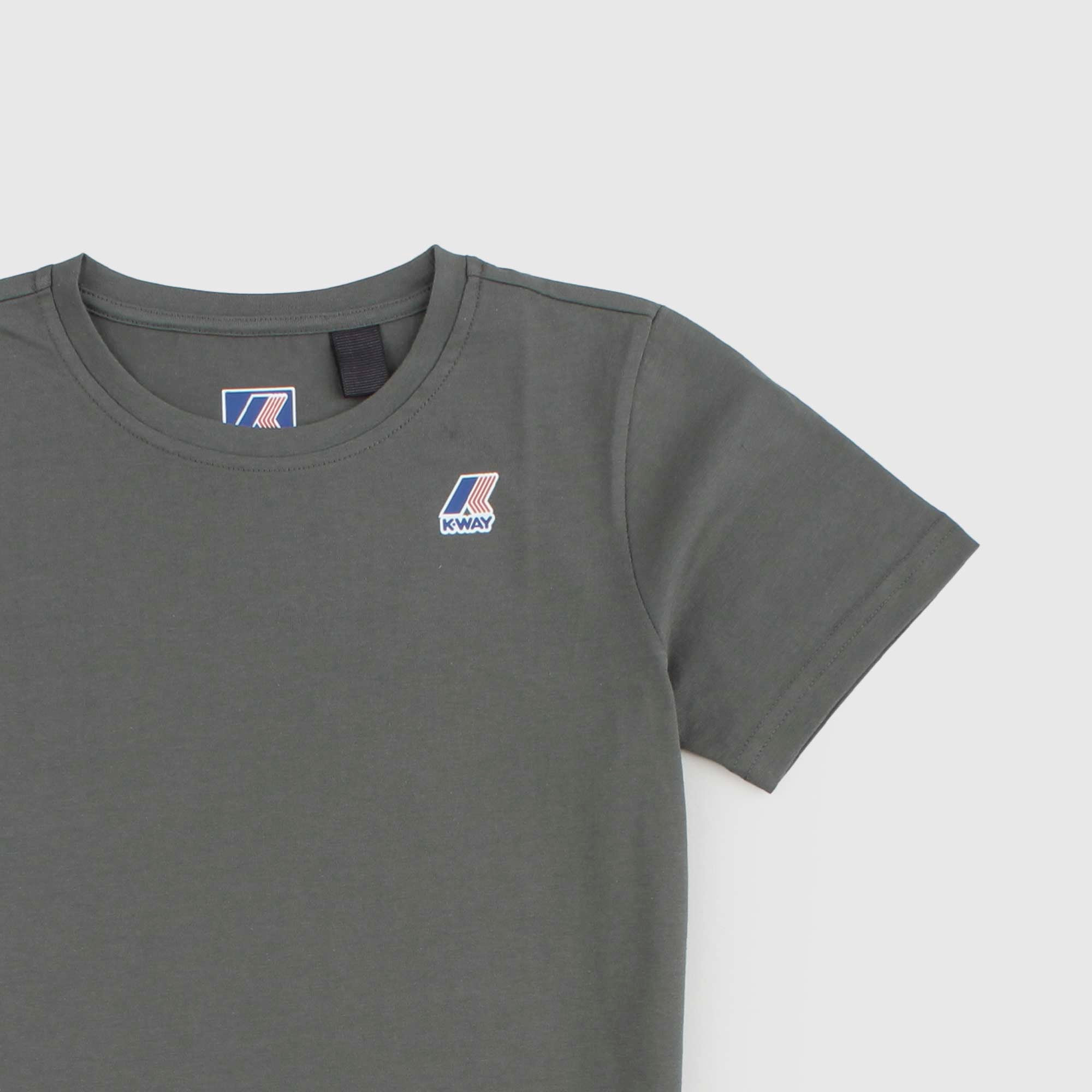 Le Vrai Edouard T-Shirt Grigia Firmata K-Way - annameglio.com abbigliamento moda