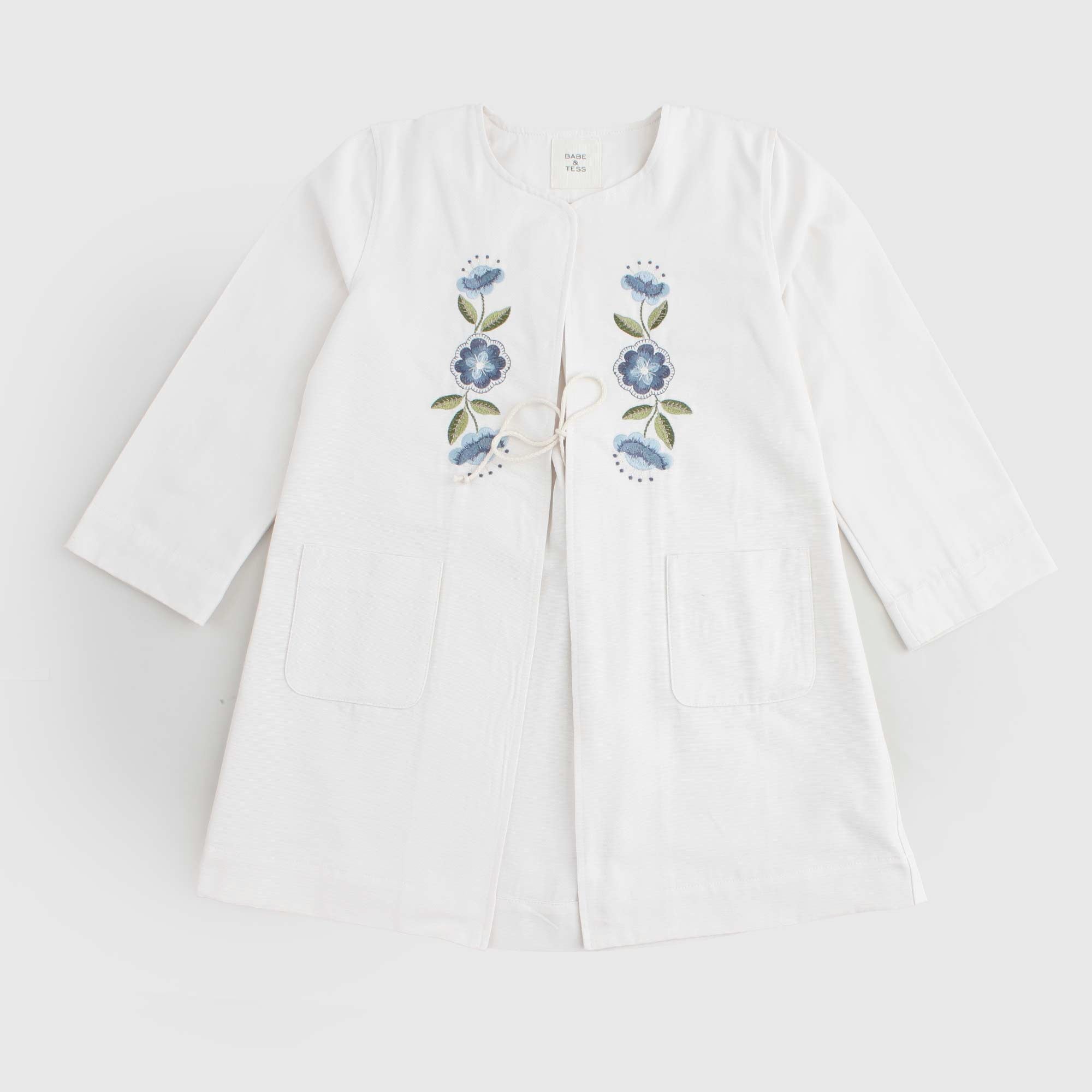 Spolverino Bianco Firmato BABE AND TESS - annameglio.com abbigliamento moda