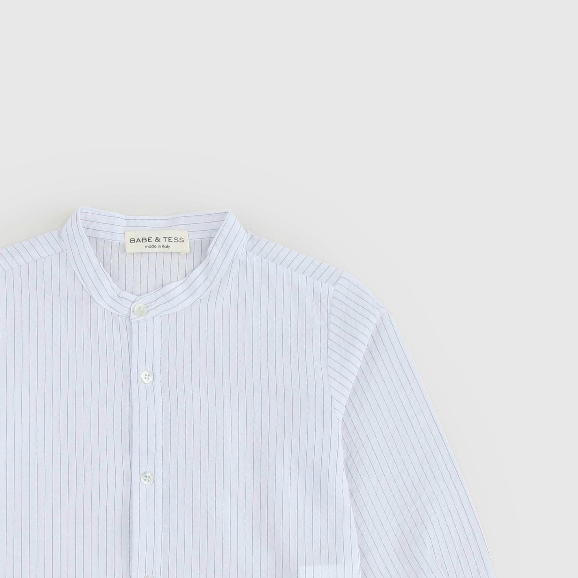 Camicia Righe Bianca e Celeste Firmata BABE & TESS - annameglio.com abbigliamento moda