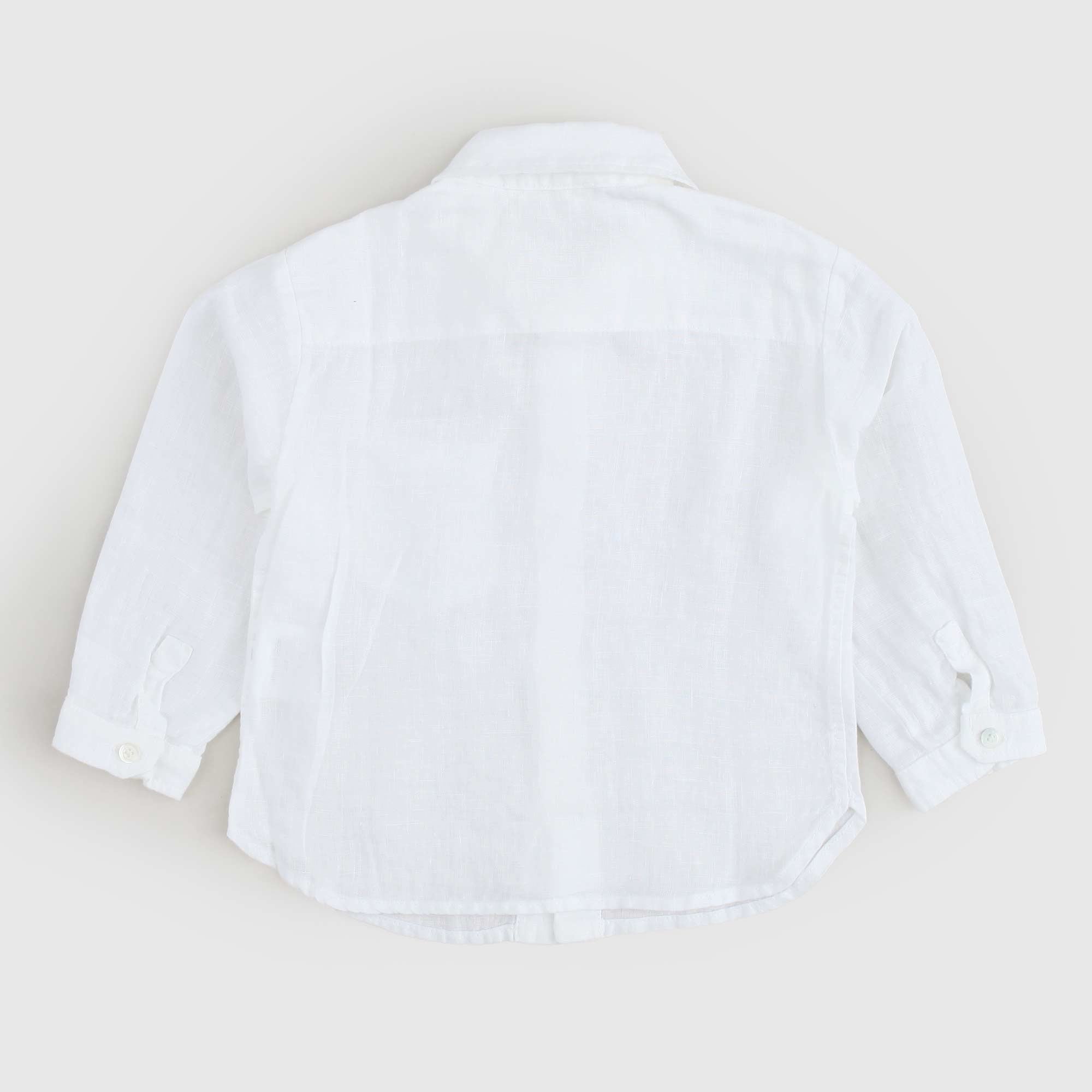 Camicia Bianca in Lino Firmata BABE & TESS - annameglio.com abbigliamento moda