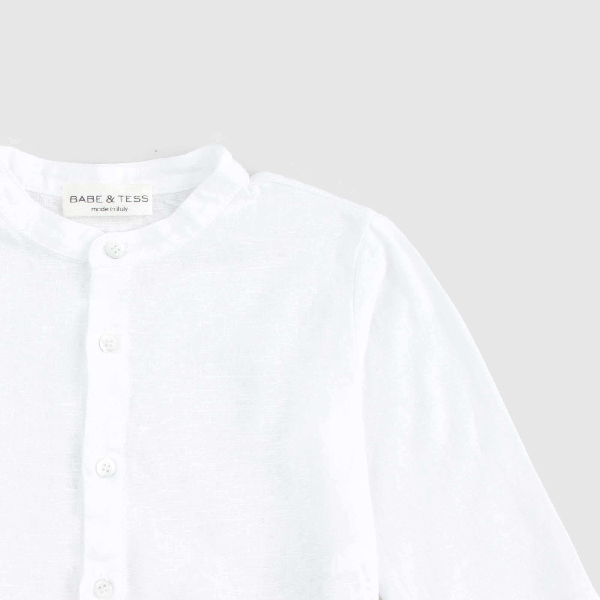 Camicia Bianca Con Logo Firmata BABE & TESS - annameglio.com abbigliamento moda