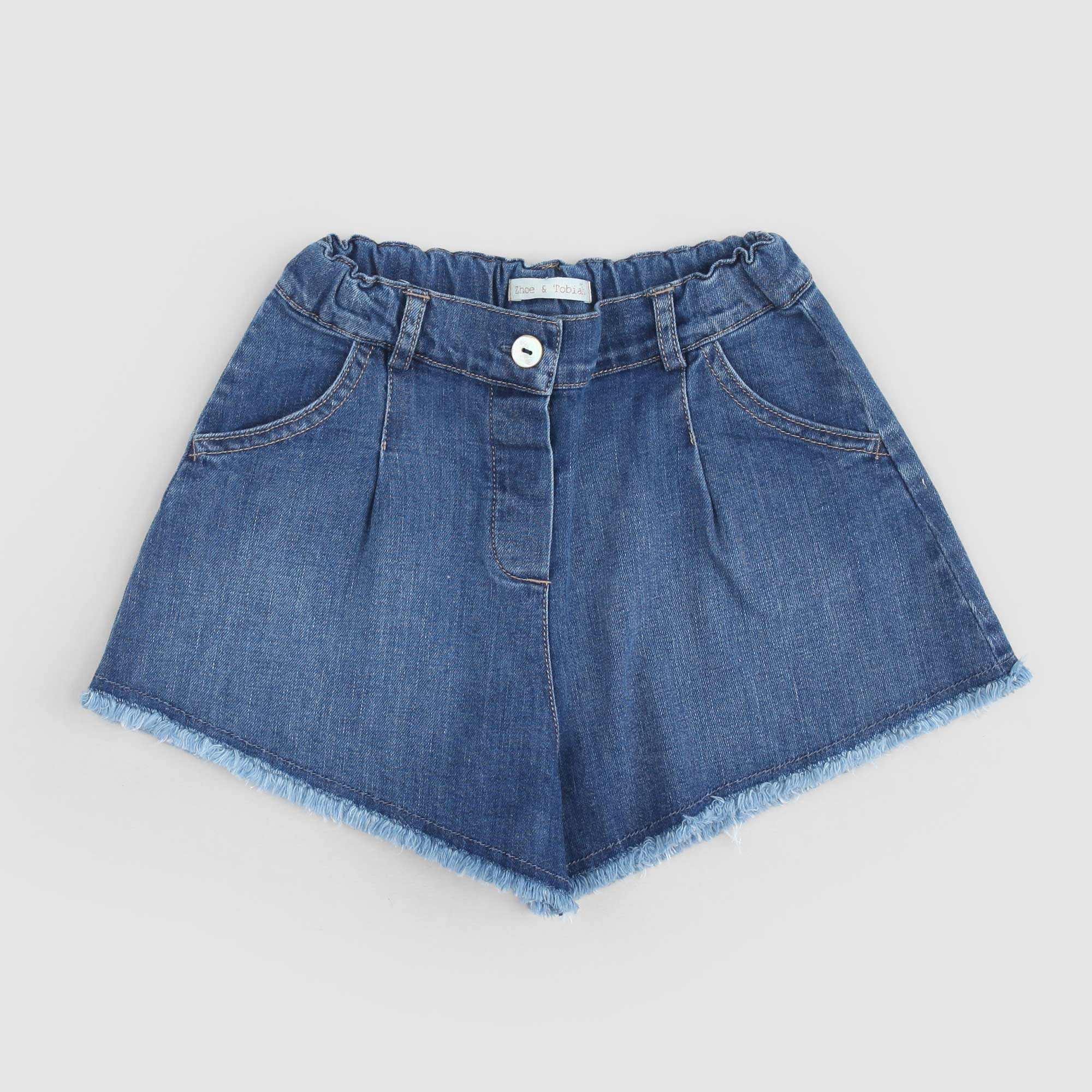Shorts In Denim Sfrangiati Firmato ZHOE & TOBIAH - annameglio.com abbigliamento moda