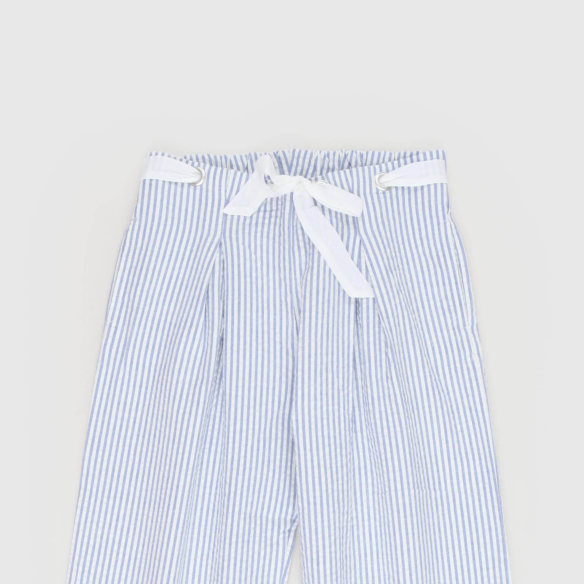 Pantalone Bianco E Celeste Firmato ZHOE & TOBIAH - annameglio.com abbigliamento moda