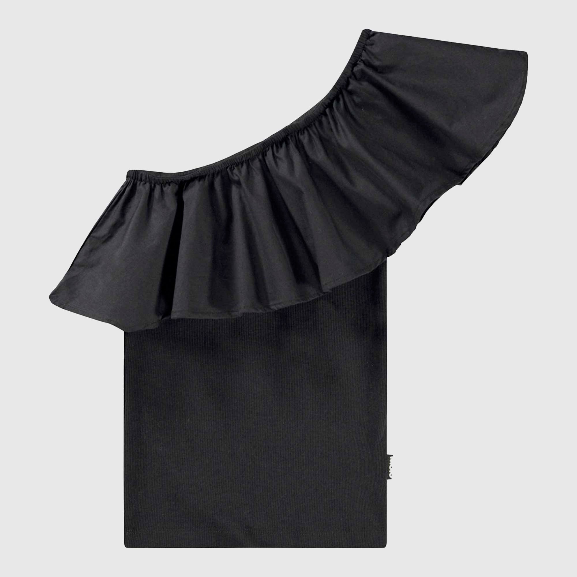 T-shirt Nera Monospalla Firmata MOLO - annameglio.com abbigliamento moda