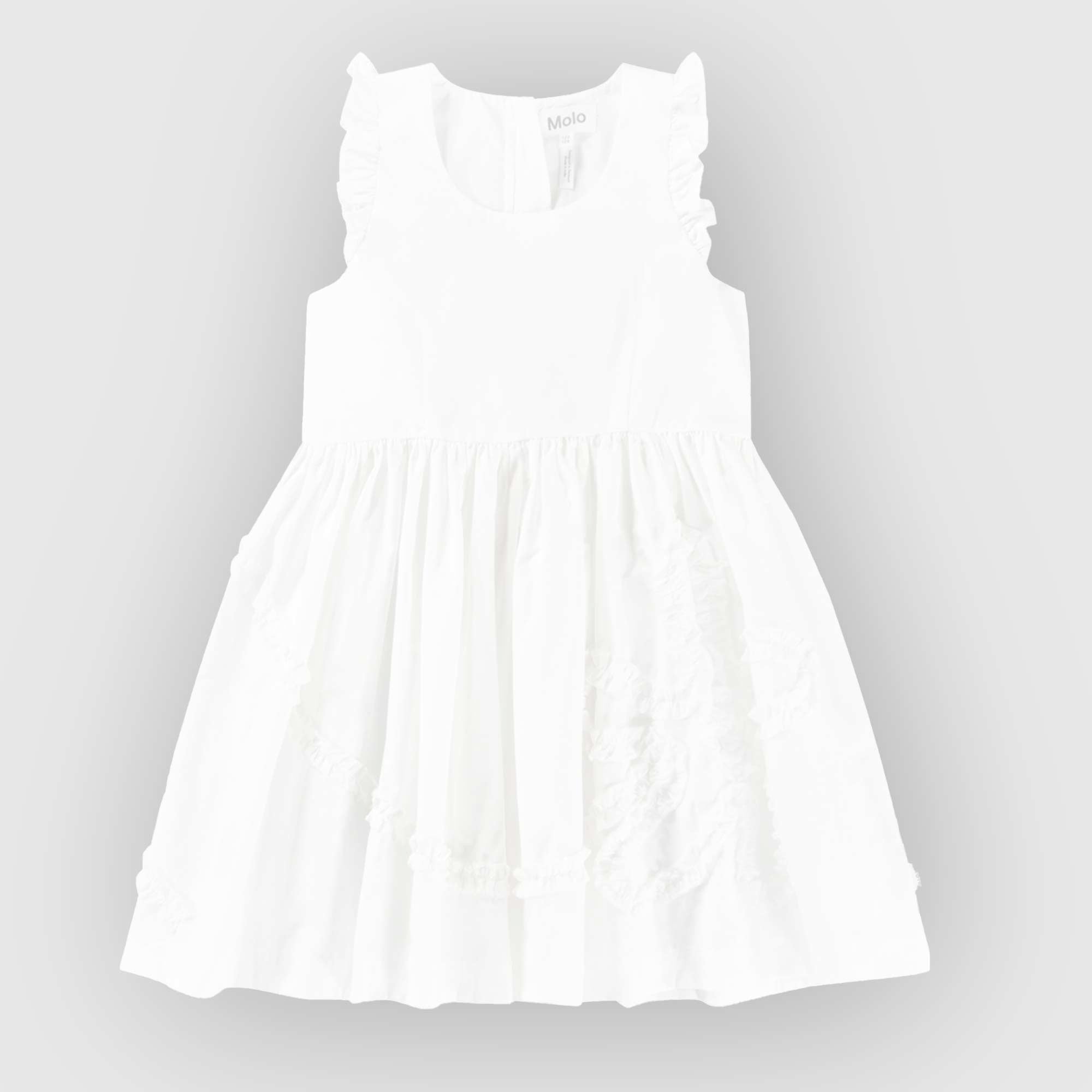 Abito Bianco In Cotone Firmato MOLO - annameglio.com abbigliamento moda