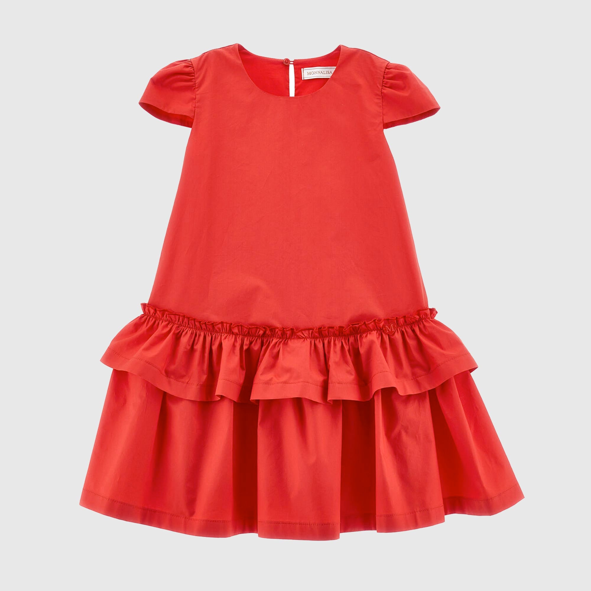 Abito Popeline Con Balze Firmato MONNALISA - annameglio.com abbigliamento moda