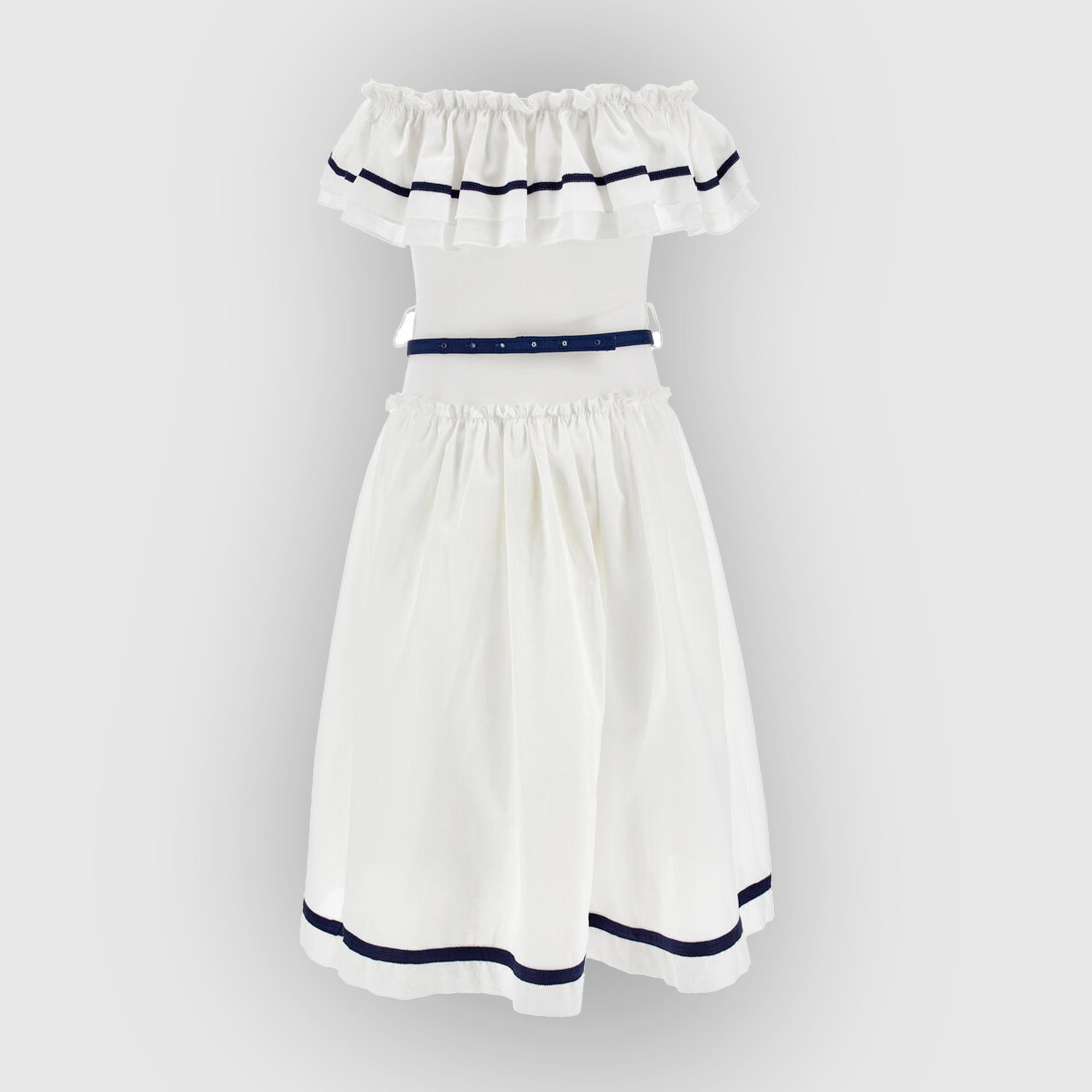 Abito Mussola Con Rouche Firmato MONNALISA - annameglio.com abbigliamento moda