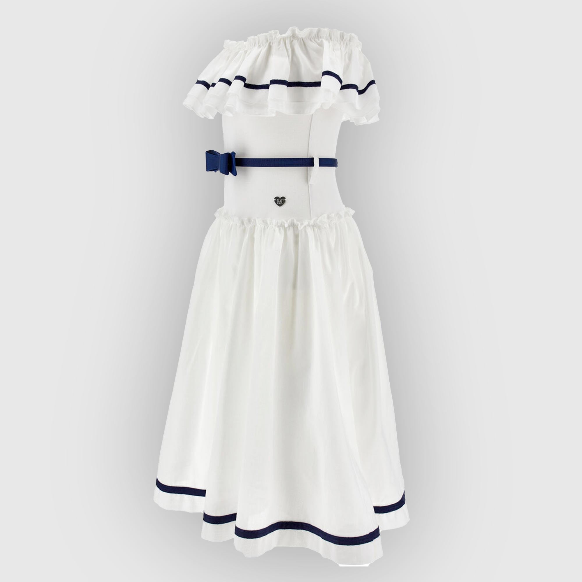 Abito Mussola Con Rouche Firmato MONNALISA - annameglio.com abbigliamento moda