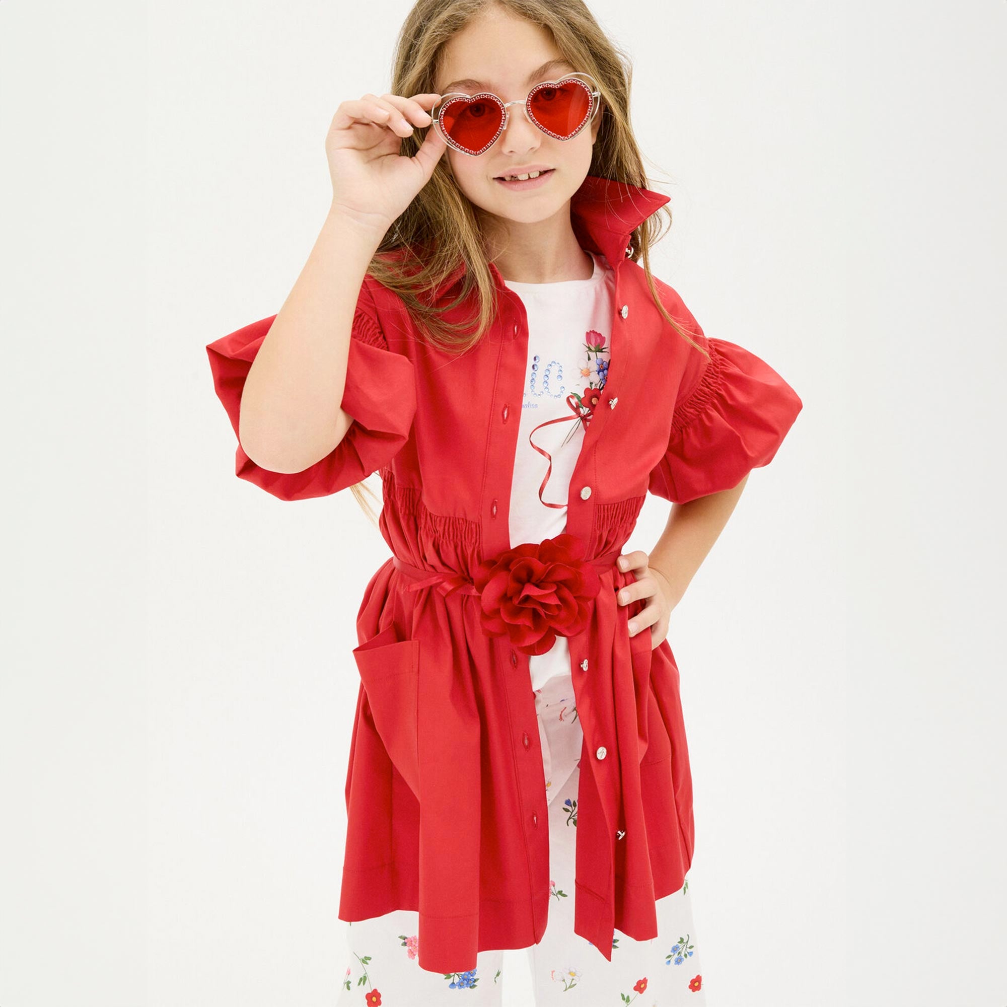 Chemisier Tessuto Stretch Firmato MONNALISA - annameglio.com abbigliamento moda