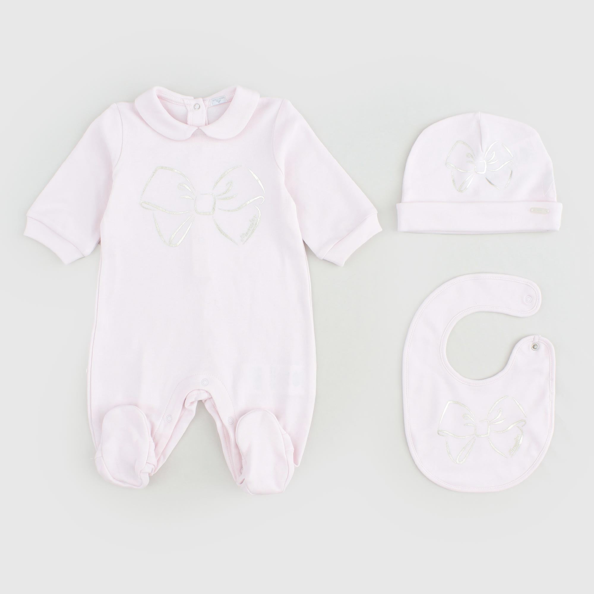 Tutina Rosa Tre Pezzi Firmata MONNALISA - annameglio.com abbigliamento moda