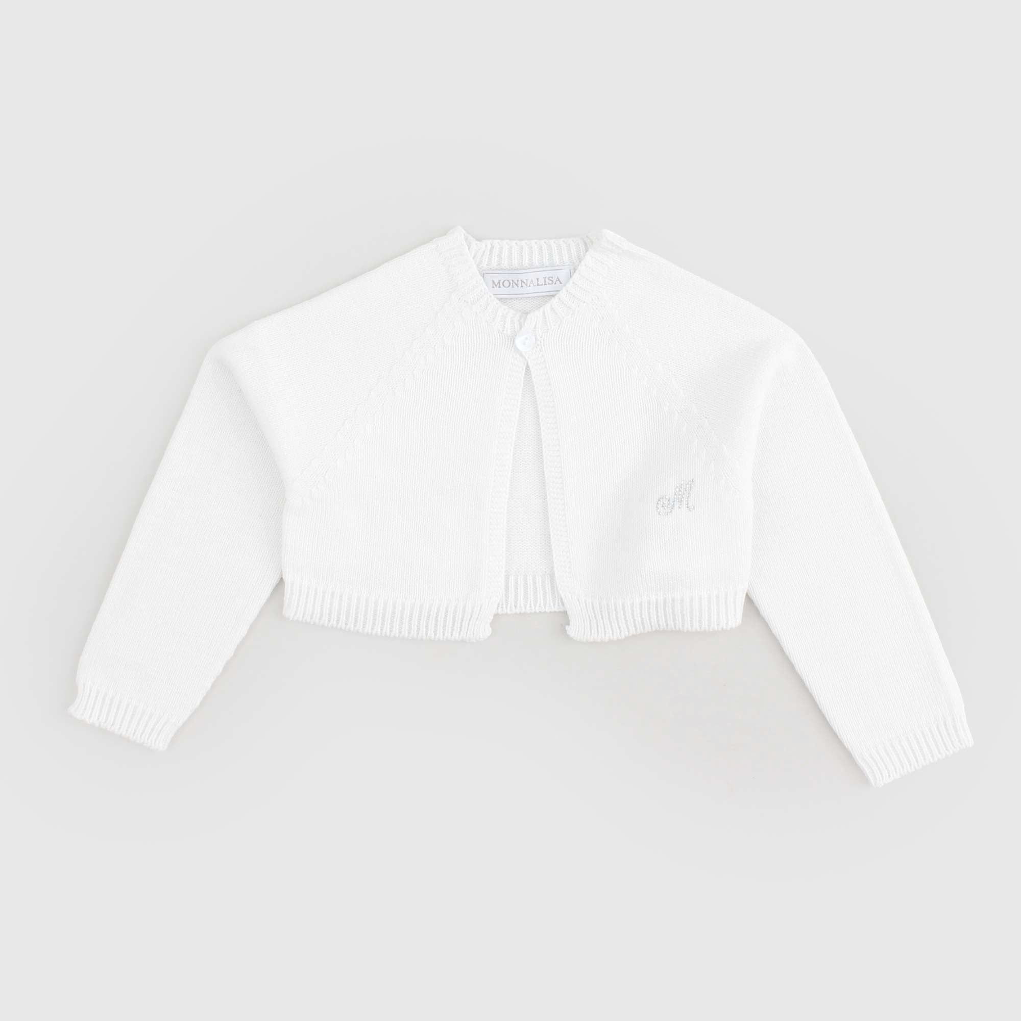 Cardigan Bianco Firmato MONNALISA - annameglio.com abbigliamento moda