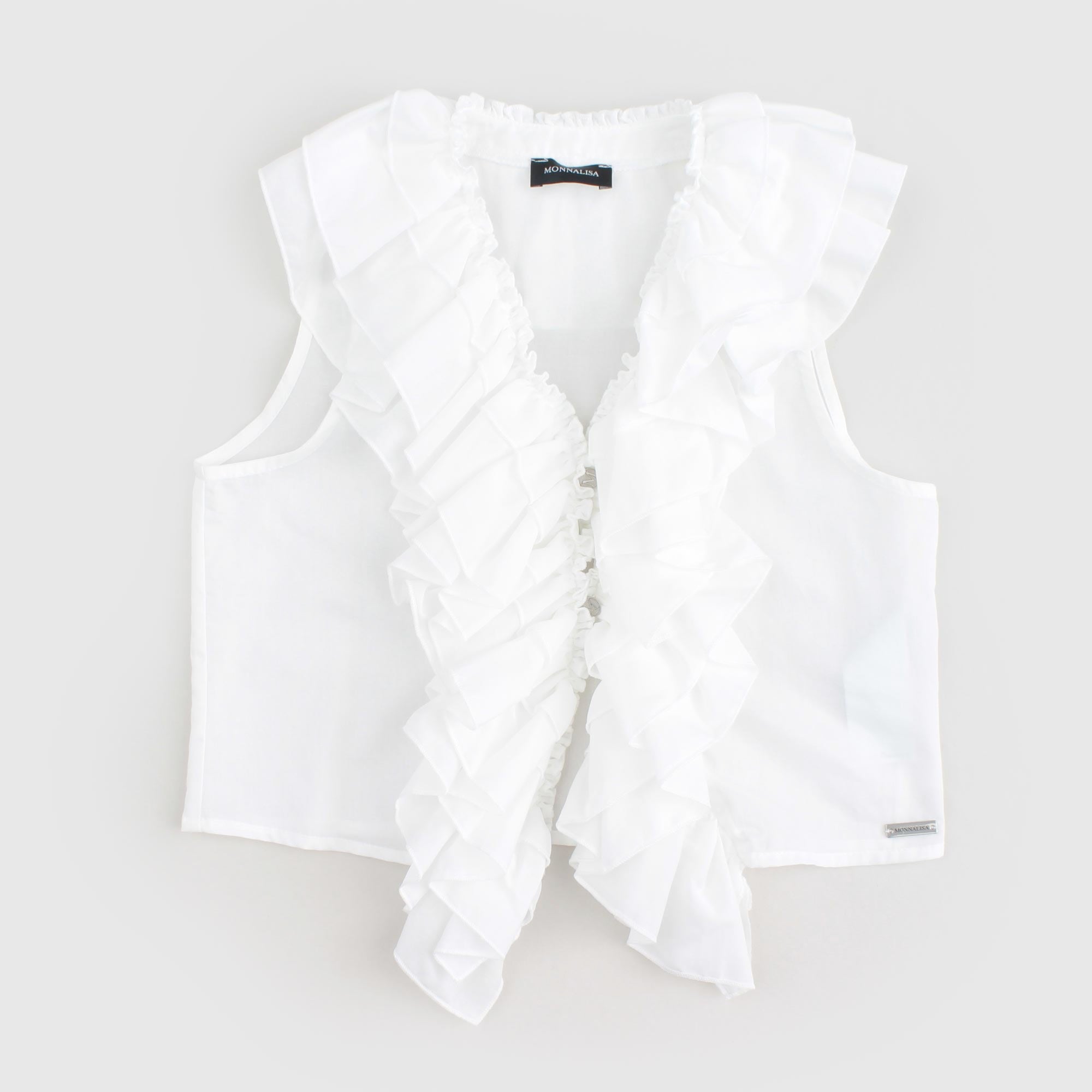 Top Bianco Teen Firmato MONNALISA - annameglio.com abbigliamento moda