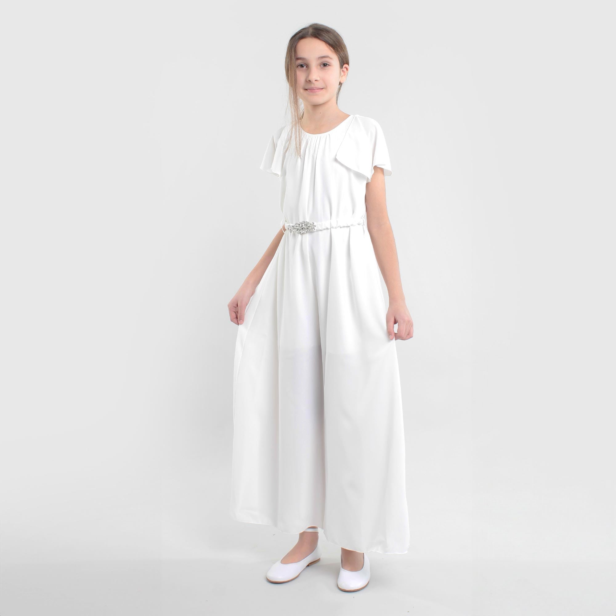 Abito Lungo Bianco Firmato MONNALISA - annameglio.com abbigliamento moda